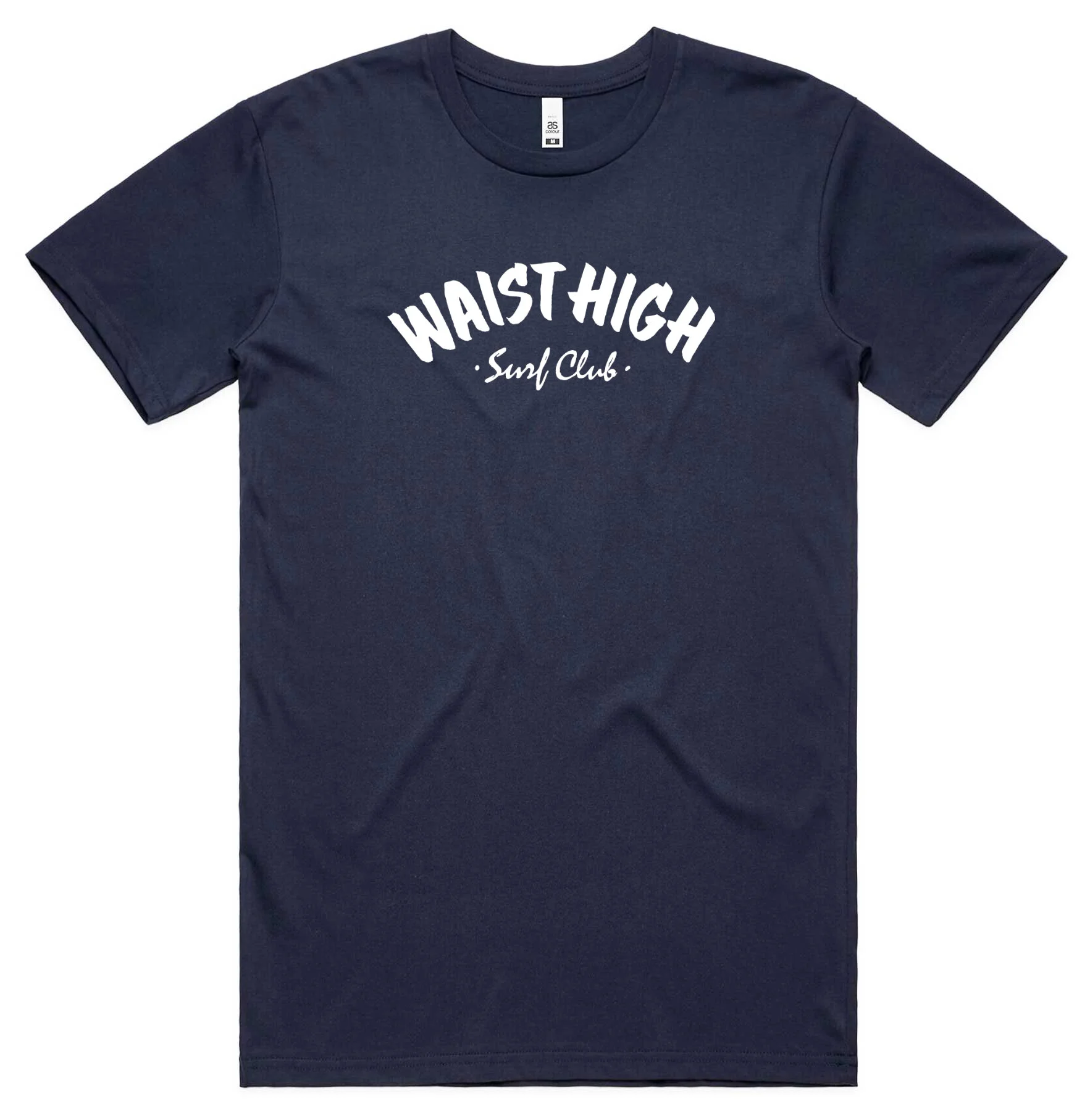 Waist High Surf Club - Navy with White Print