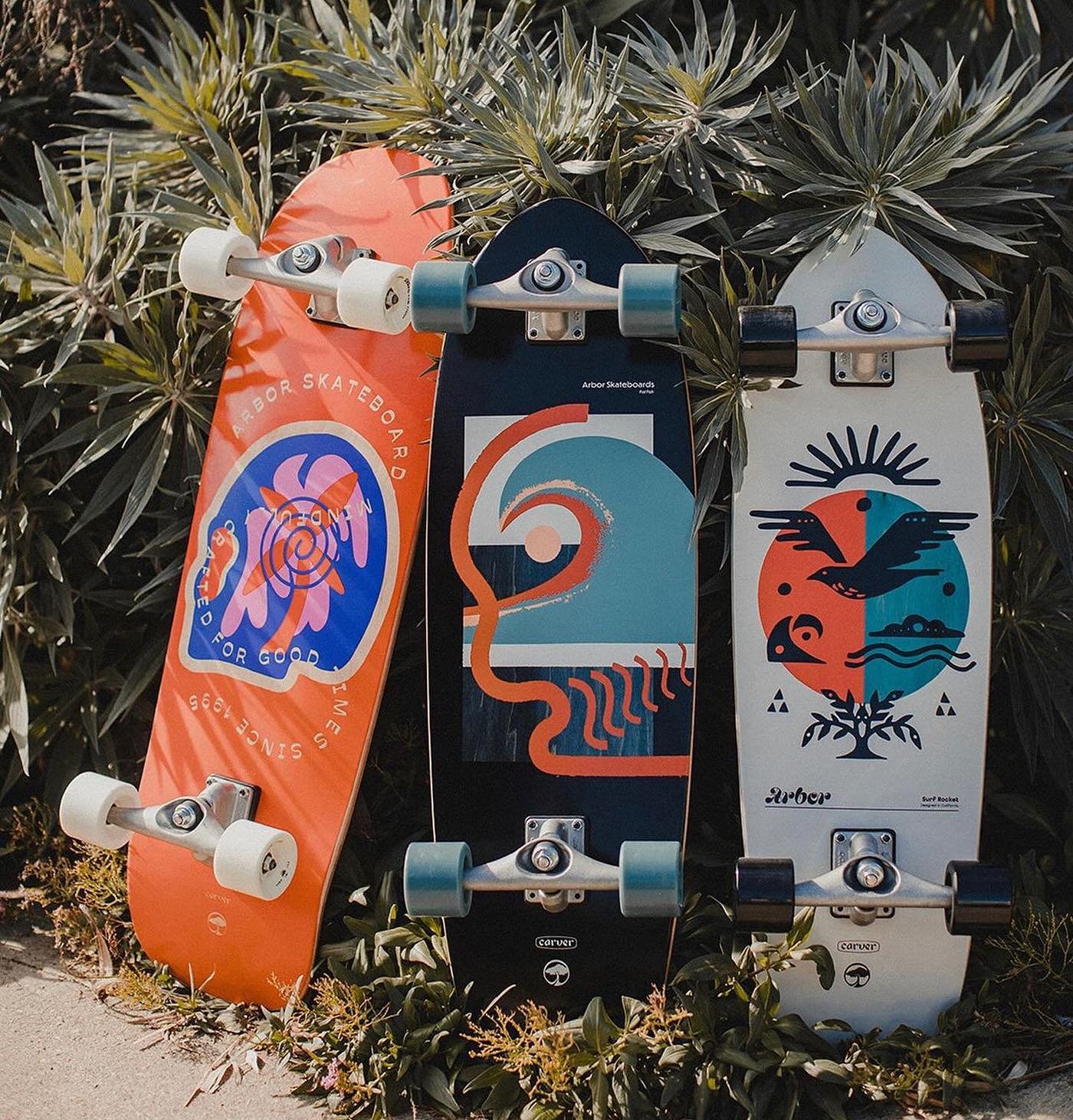 New surfskates from @arborskateboards x CX @carverskate collab available now - DM to order yours - 199.99 // 30.5&rdquo; 32&rdquo; and 34&rdquo; in length in order of swipe 👉

#seamonstersupplyco #surfskate #surfskateuk #arbor