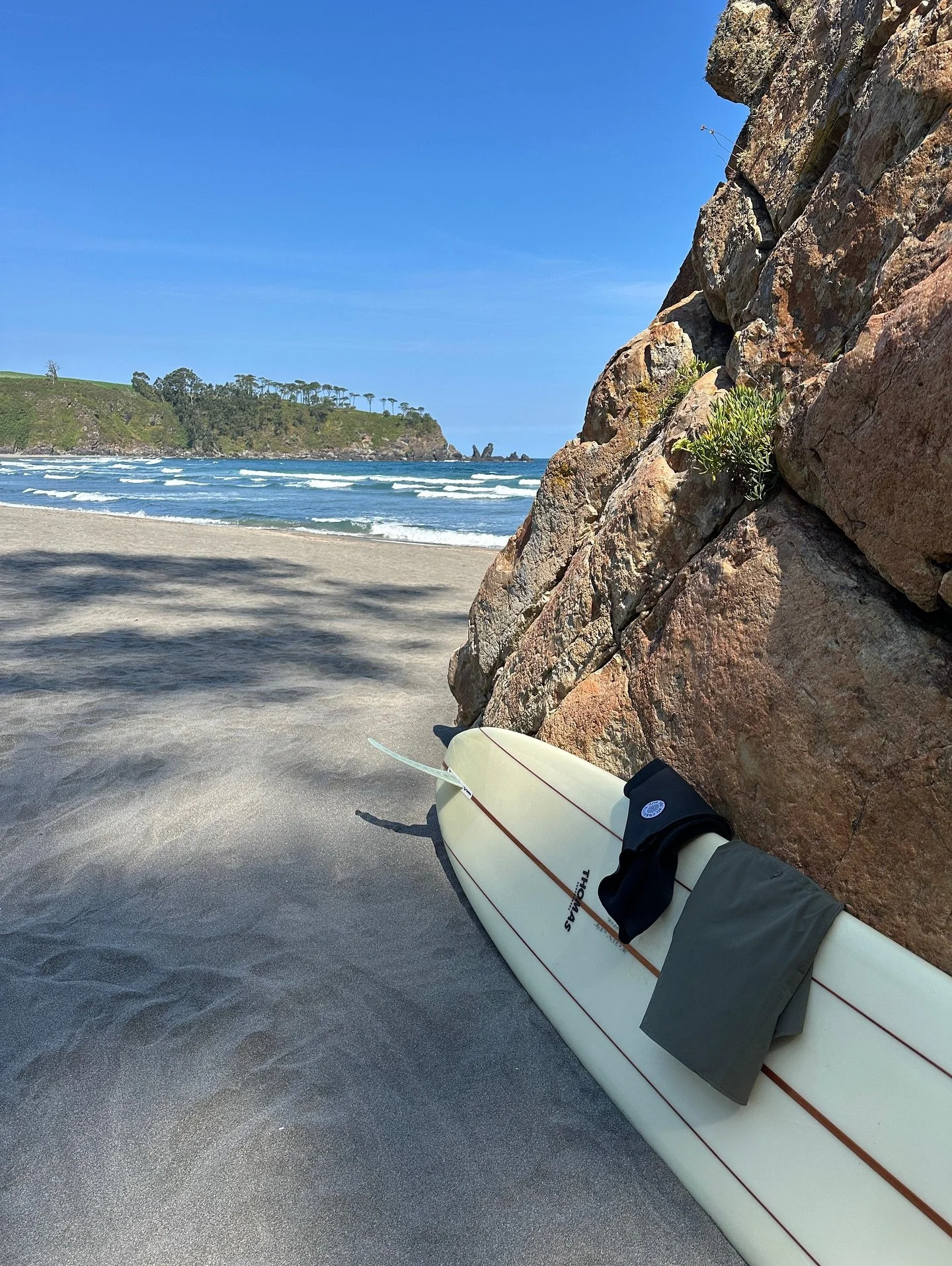 keeping it simple on the road with @_jamie_elliott &bull; chariots front zip jacket &bull; warm water &bull; boardies and a @thomassurfboards step deck with @flyingdiamondsofcalifornia rudder 👌 we&rsquo;re keeping good company ☀️ 

@_jamie_elliott u