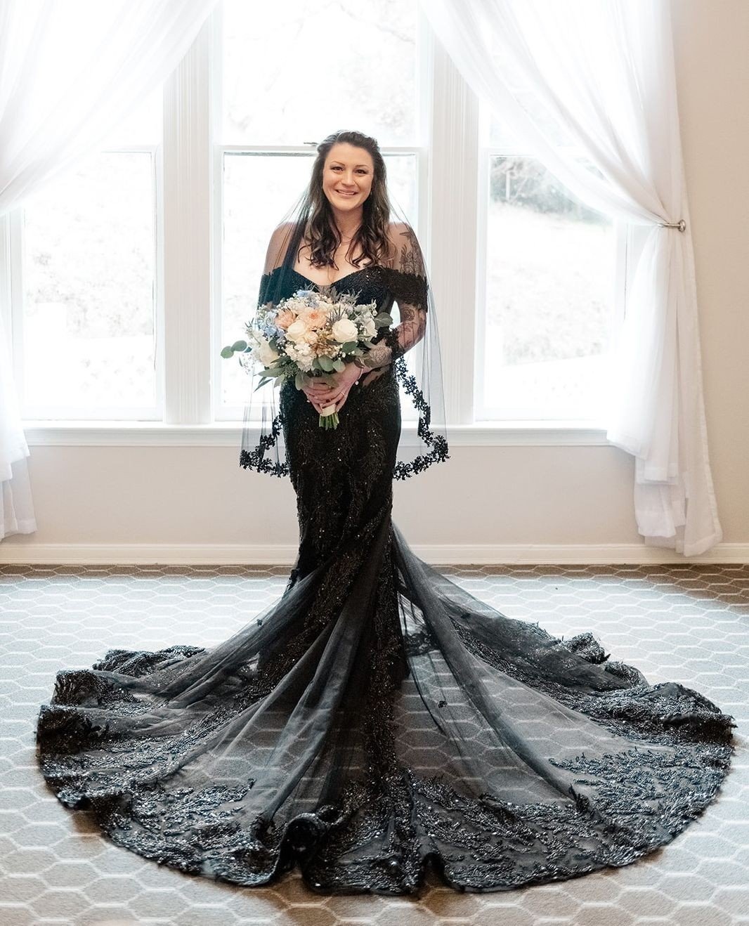 Congratulations to Brittney and Robert on their Stunning Wedding at the Sequoia Mansion. We are so fortunate to make your Custom Elizabeth Lee dress come to life and to make your wedding that much more special! 🖤⁠
⁠
-⁠
⁠
After your wedding day, don'