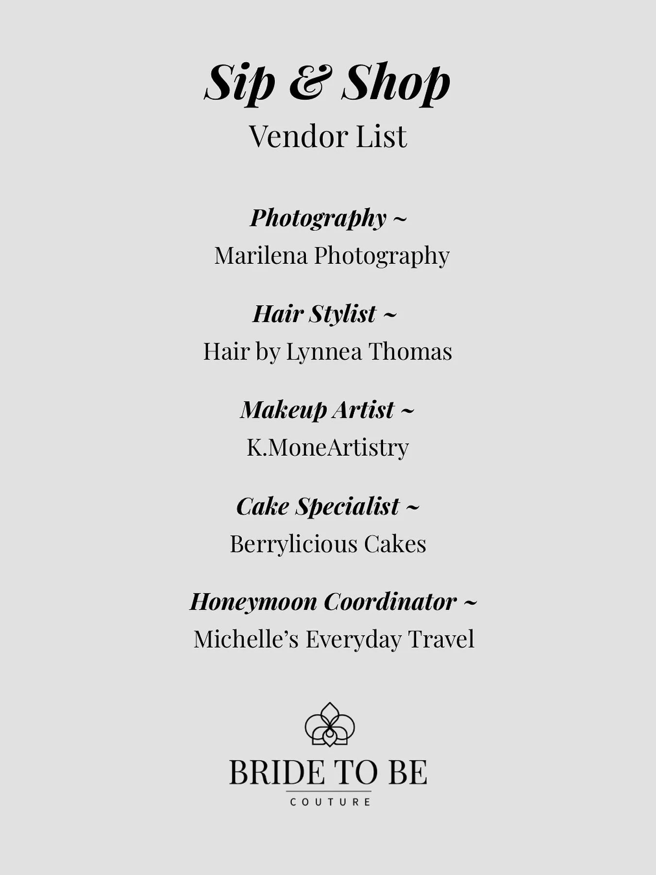 Sip, shop, and experience Sacramento&rsquo;s bridal glow at Bride To Be Couture. From beauty to sweet treats to honeymoon inspiration, every detail is here to make your &ldquo;yes&rdquo; moment unforgettable. Book your appointments by using the link 