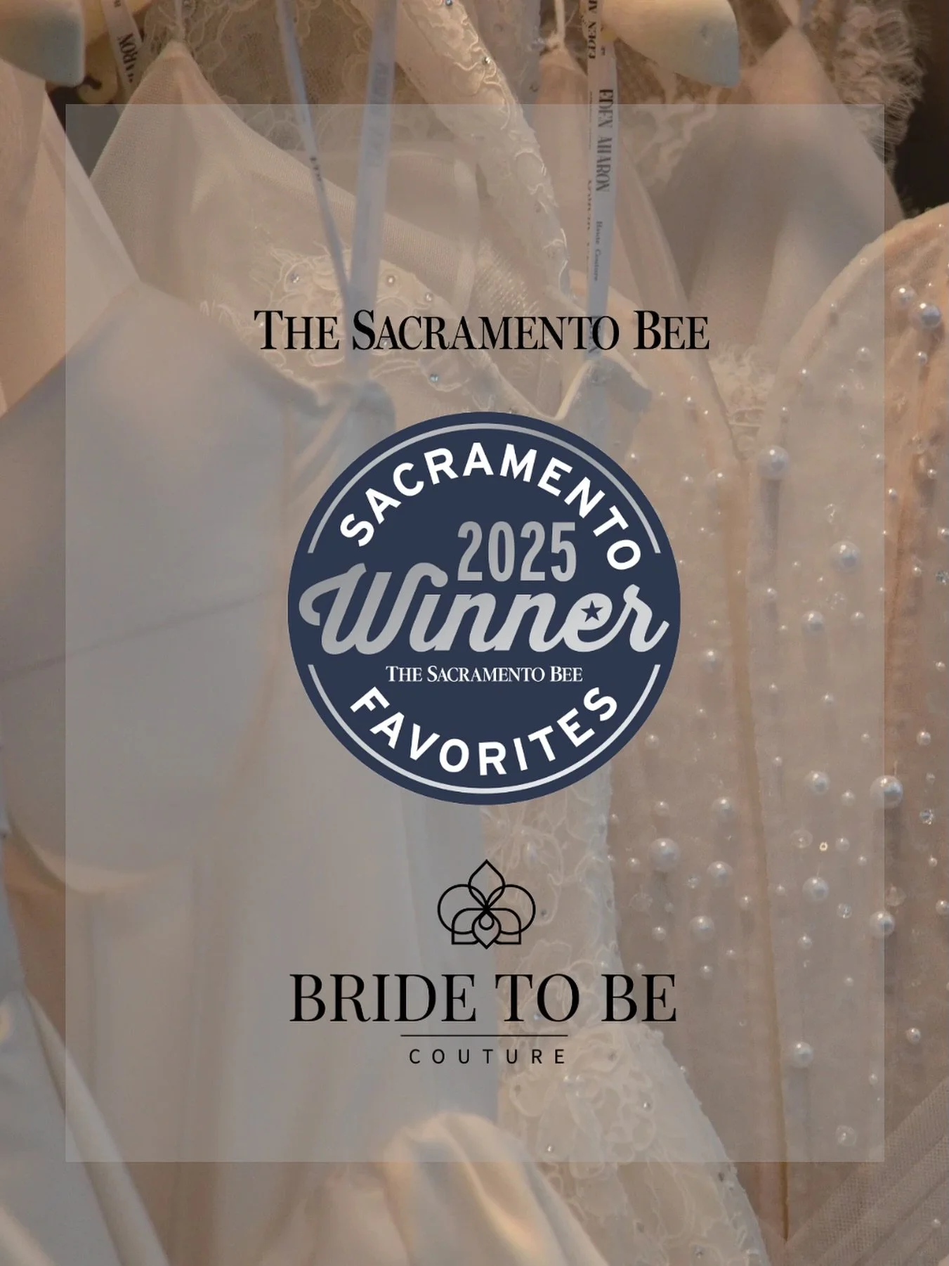 Honored doesn&rsquo;t even begin to cover it.✨
Bride To Be Couture has been voted Sacramento&rsquo;s 2nd Favorite Bridal Store, and we owe it all to our incredible brides.

From our curated collection of premier designers to our intimate, luxury-driv