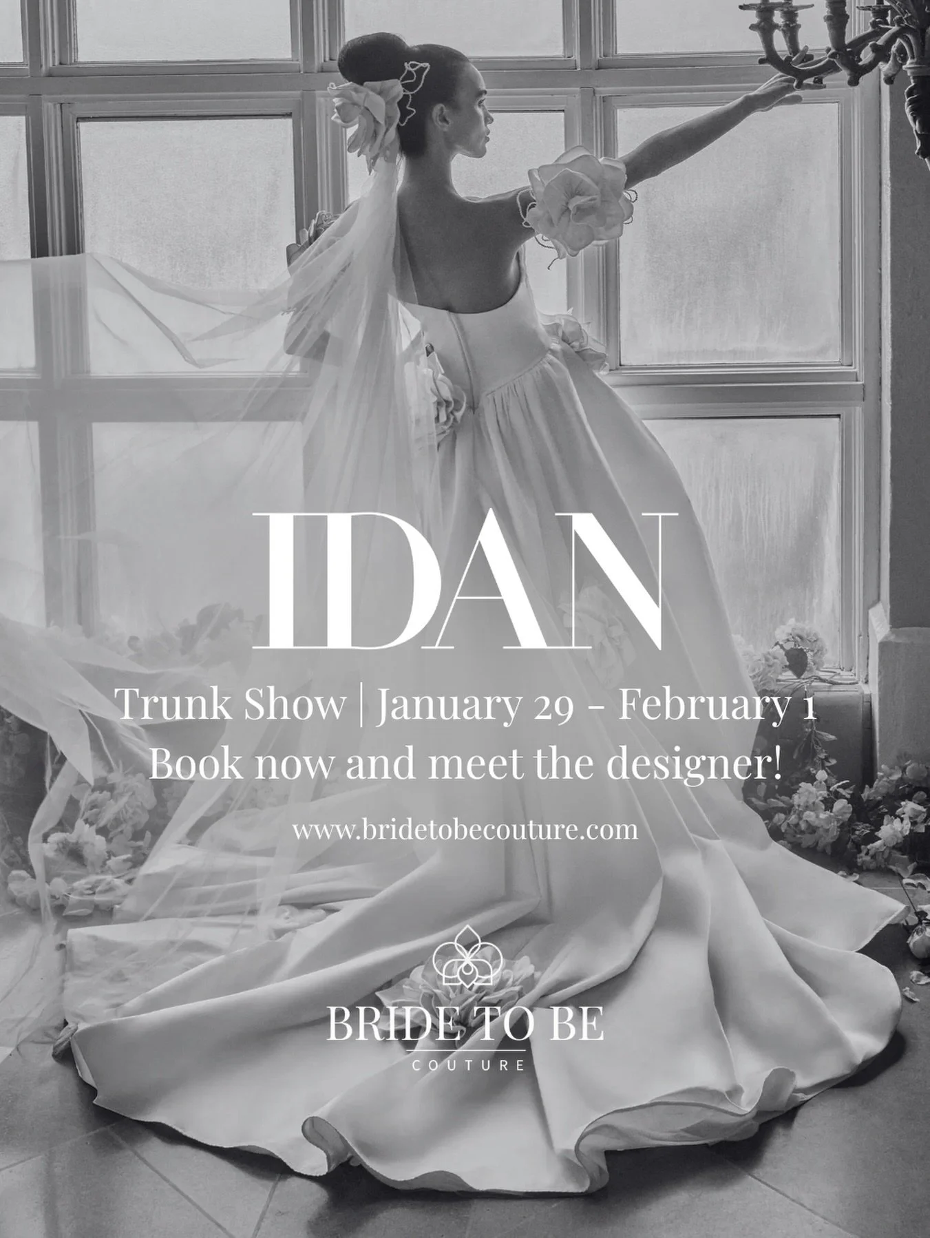 Idan Cohen couture has arrived in Sacramento. From 1/29&ndash;2/1, our Idan Cohen Trunk Show brings sculptural silhouettes and couture detailing to Bride To Be Couture for a limited time. The designer will be in-store this weekend only, making this a