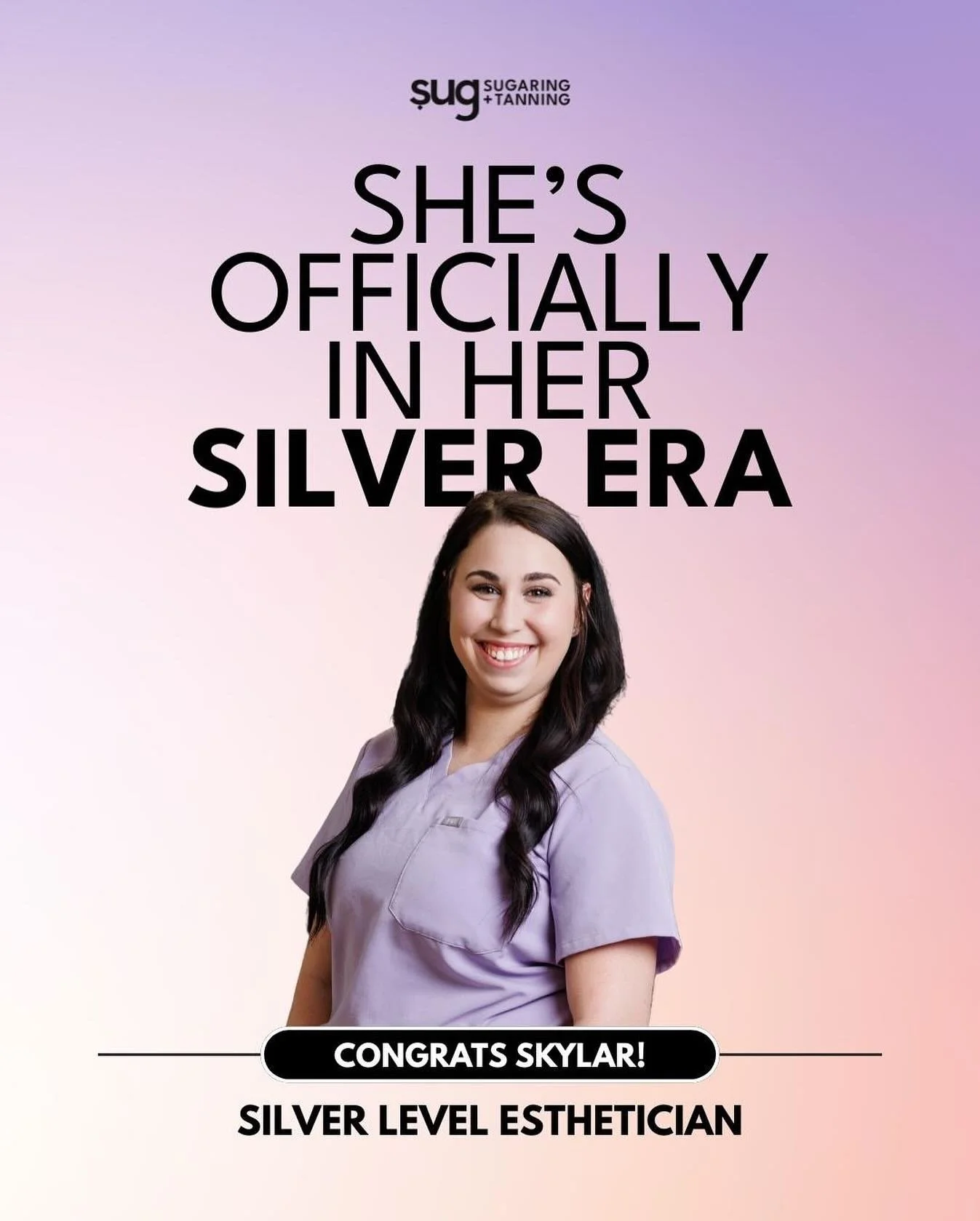 Join us in celebrating Skylar&rsquo;s big milestone &mdash; she&rsquo;s officially a Silver Level Esthetician! 🌟 Book with her and experience why she&rsquo;s shining brighter than ever. 💖