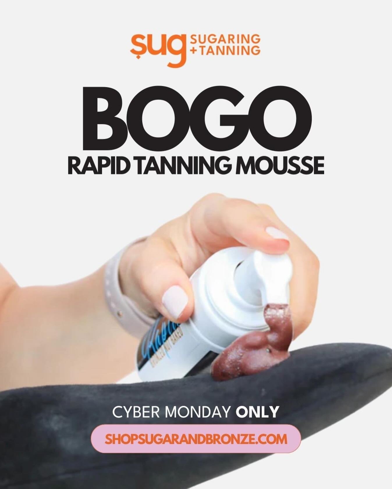 Your winter glow? Doubled.

For Cyber Monday only: Buy 1 Rapid Tanning Mousse, get 1 FREE.

Stock up, gift one, glow together ✨

👉🏼 shopsugarandbronze.com