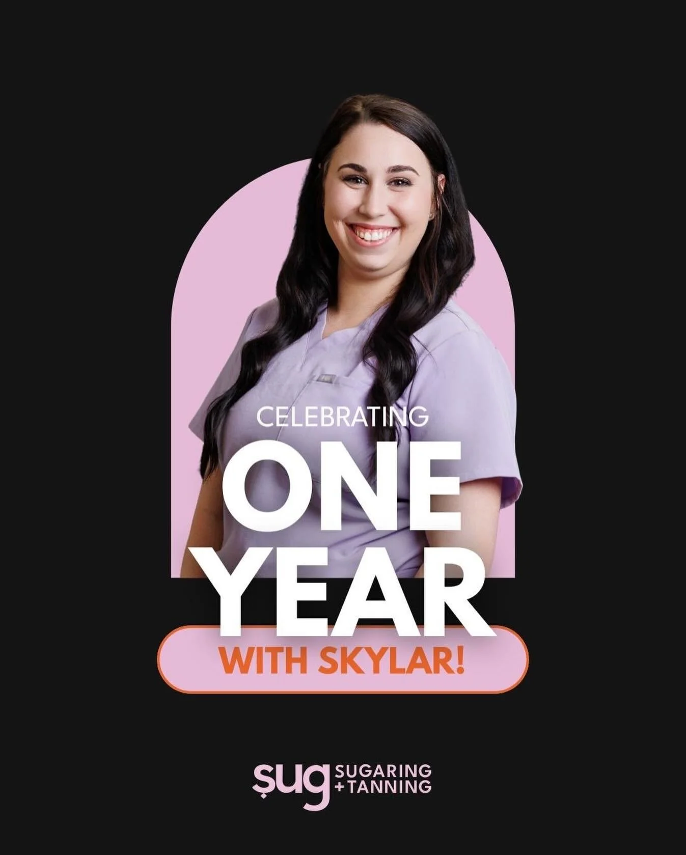 Today we&rsquo;re celebrating Skylar&rsquo;s 1-year anniversary at Sug 🤍✨

Skylar is a go-getter in every sense&mdash;eager to learn, highly organized, and so intentional in the way she cares for our clients. Add in her fun energy, and she&rsquo;s t
