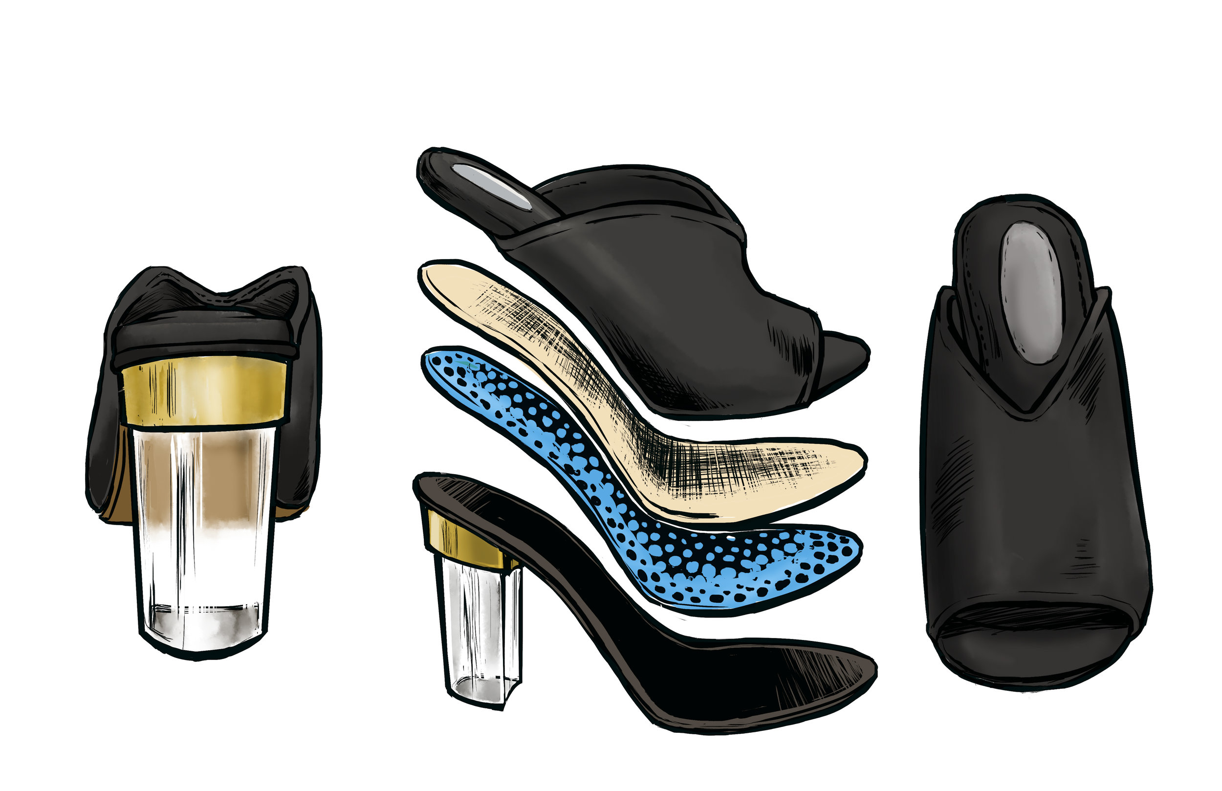 Shoe Design Illustration