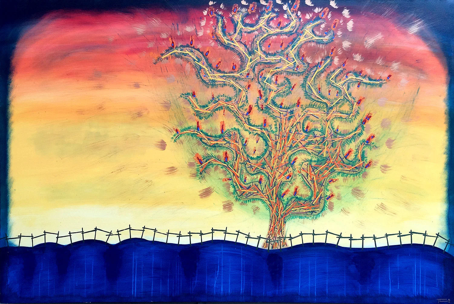 “Blue Hill Fire Tree”