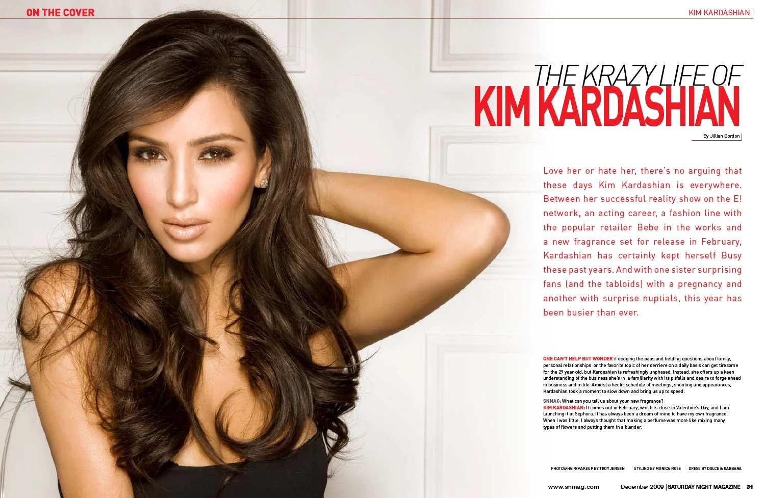 Saturday Night Magazine — Editorial Layout