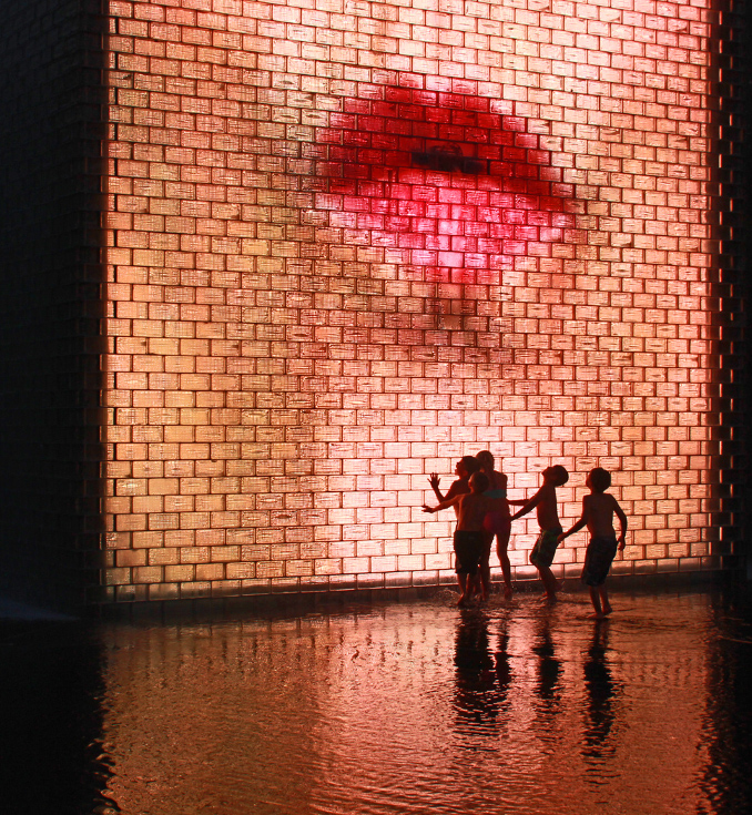 Playmates In The Face Fountain