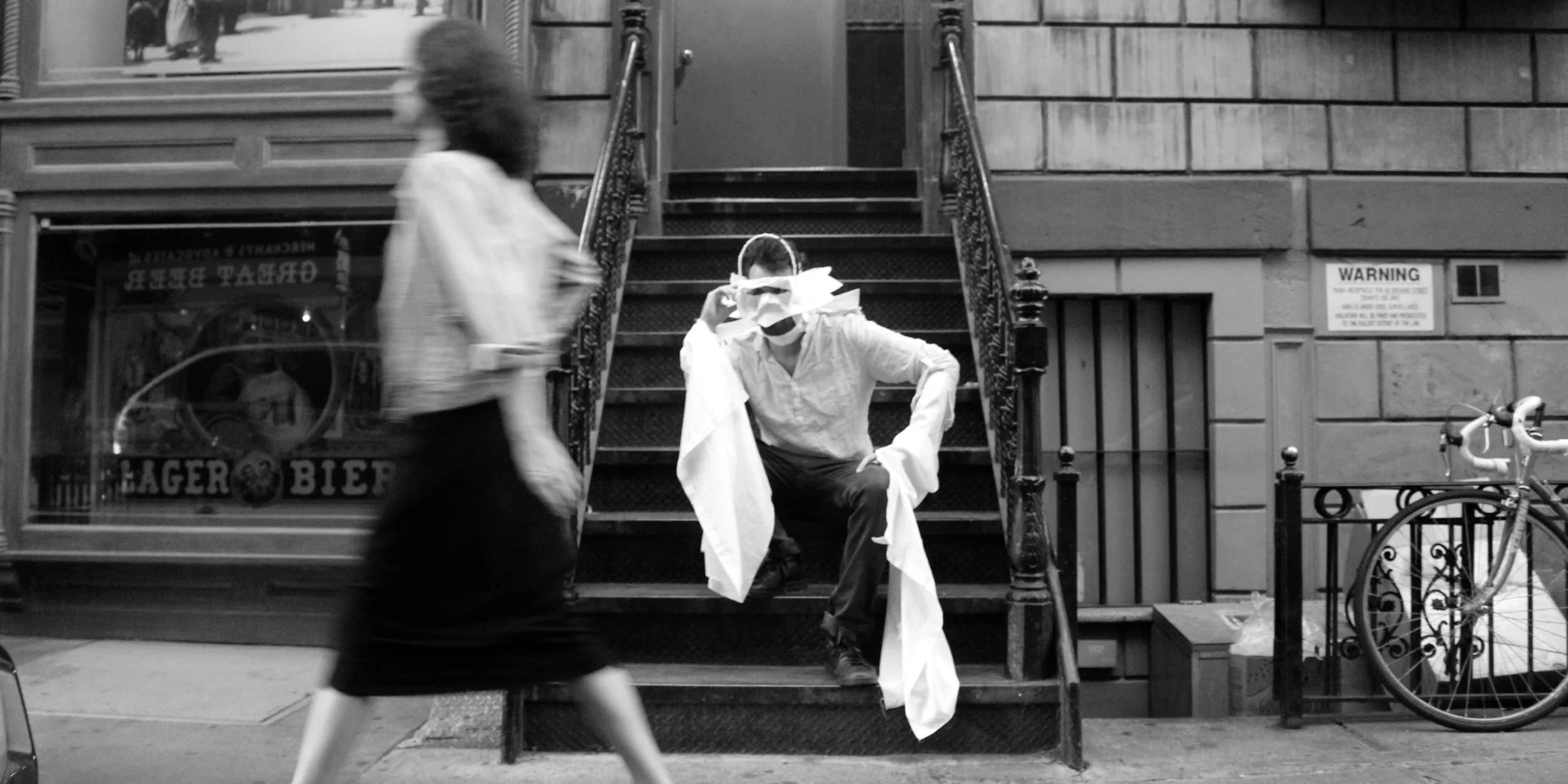  PROSTHETIC  two white Oxford shirts were rethought and redesigned  