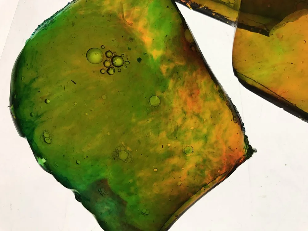   gelatin and dye gradient bricks  