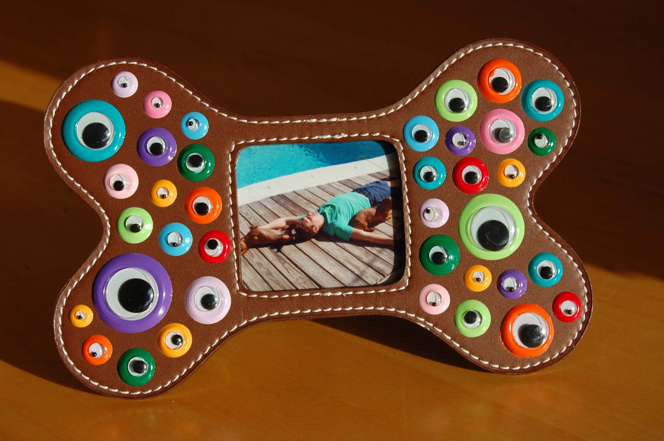 Googly Eye Dog Bone Frame