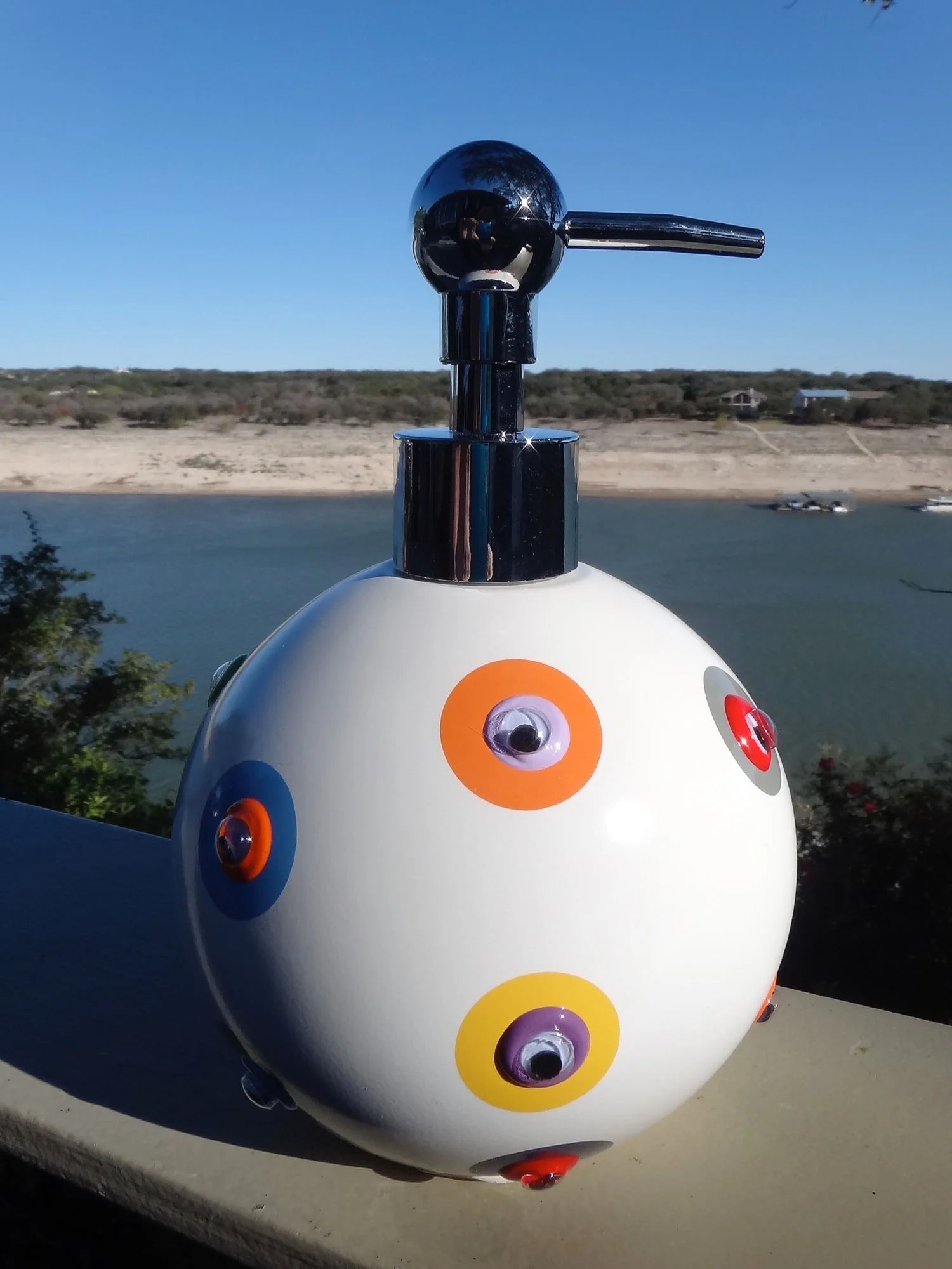 Googly Eye Soap Dispenser - White