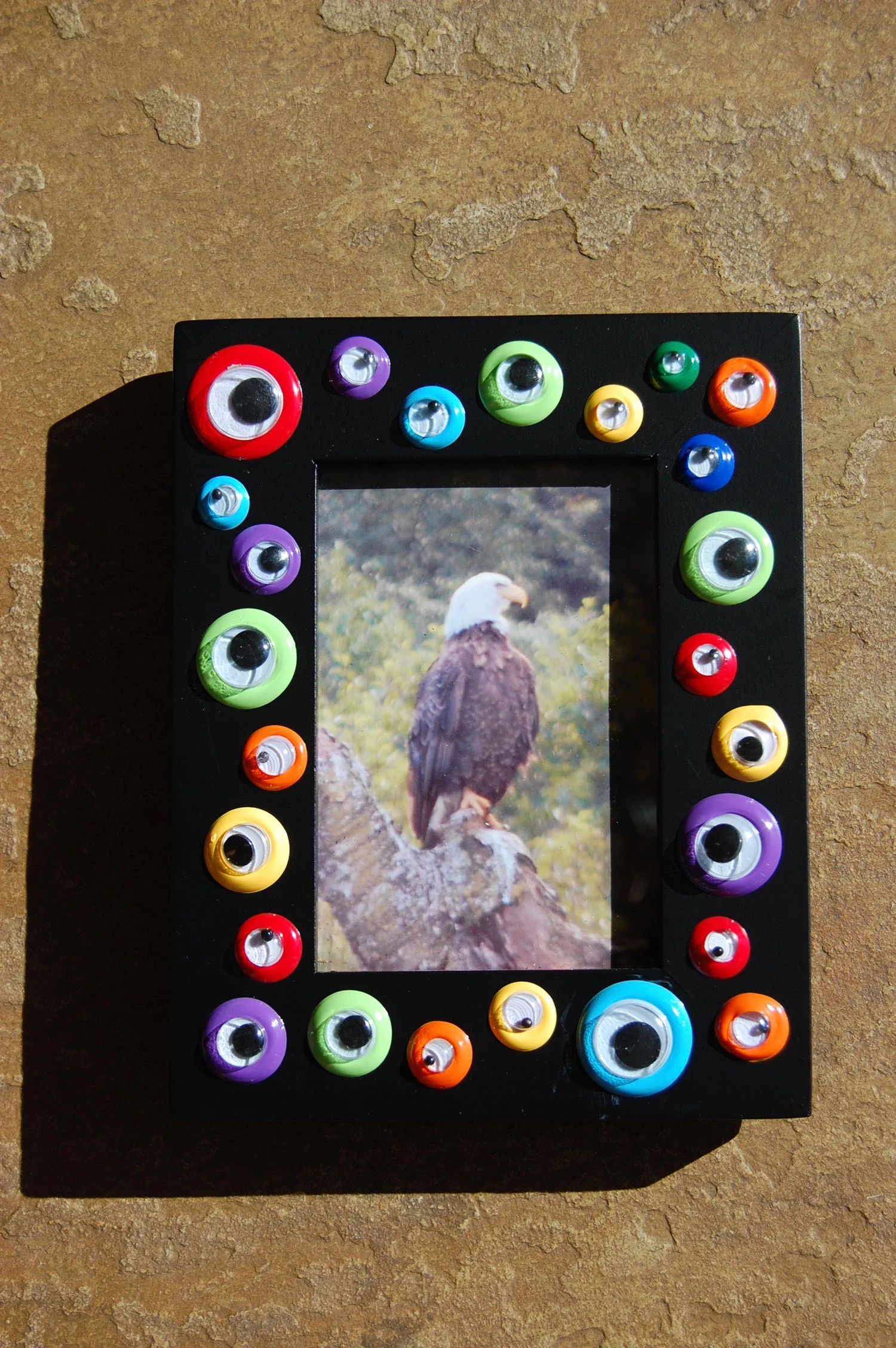 Googly Black Photo Frame 2.5" x 3.5" photo