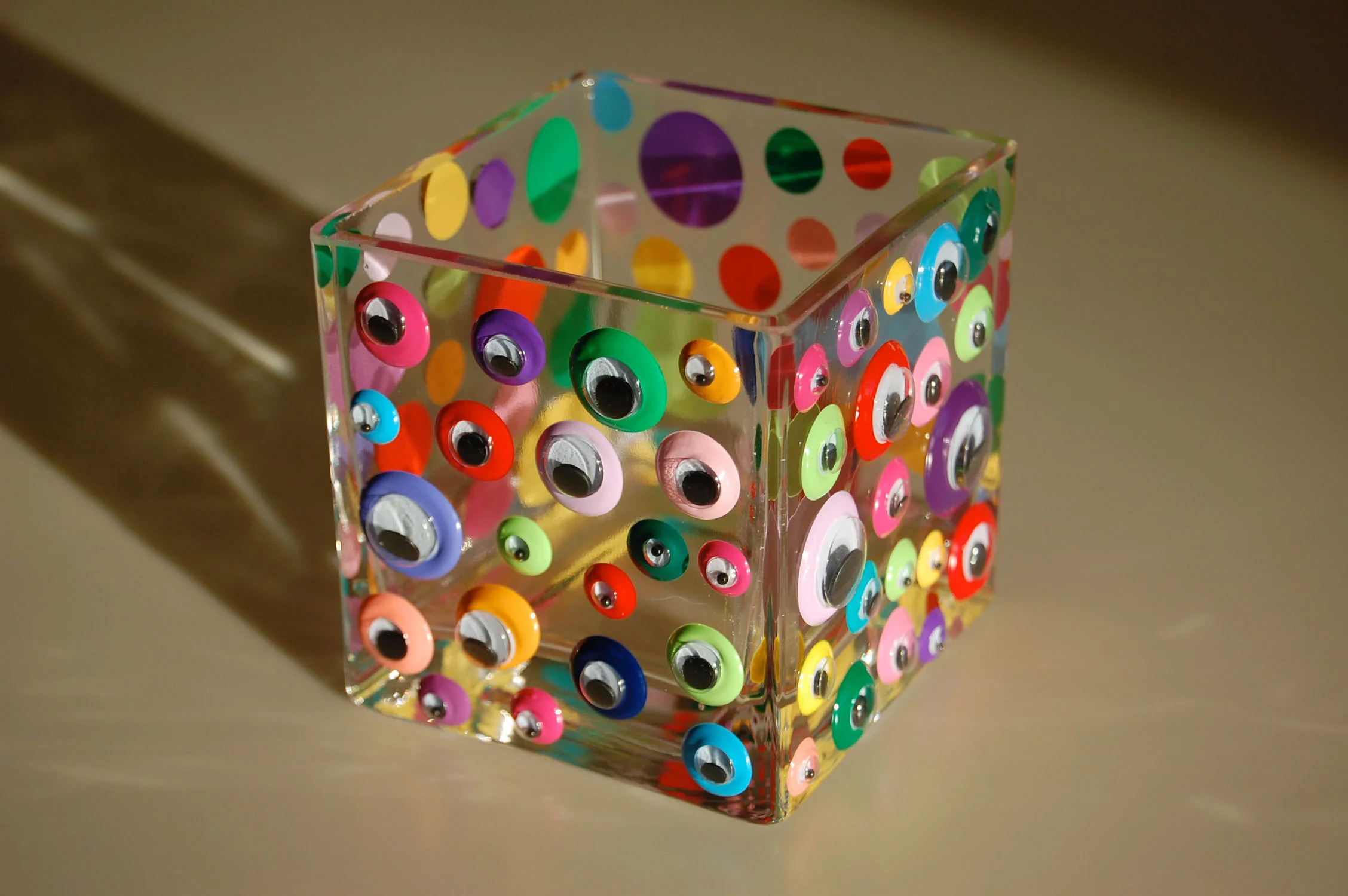 Googly Eye Small Multicolor Candle Holder and Vase