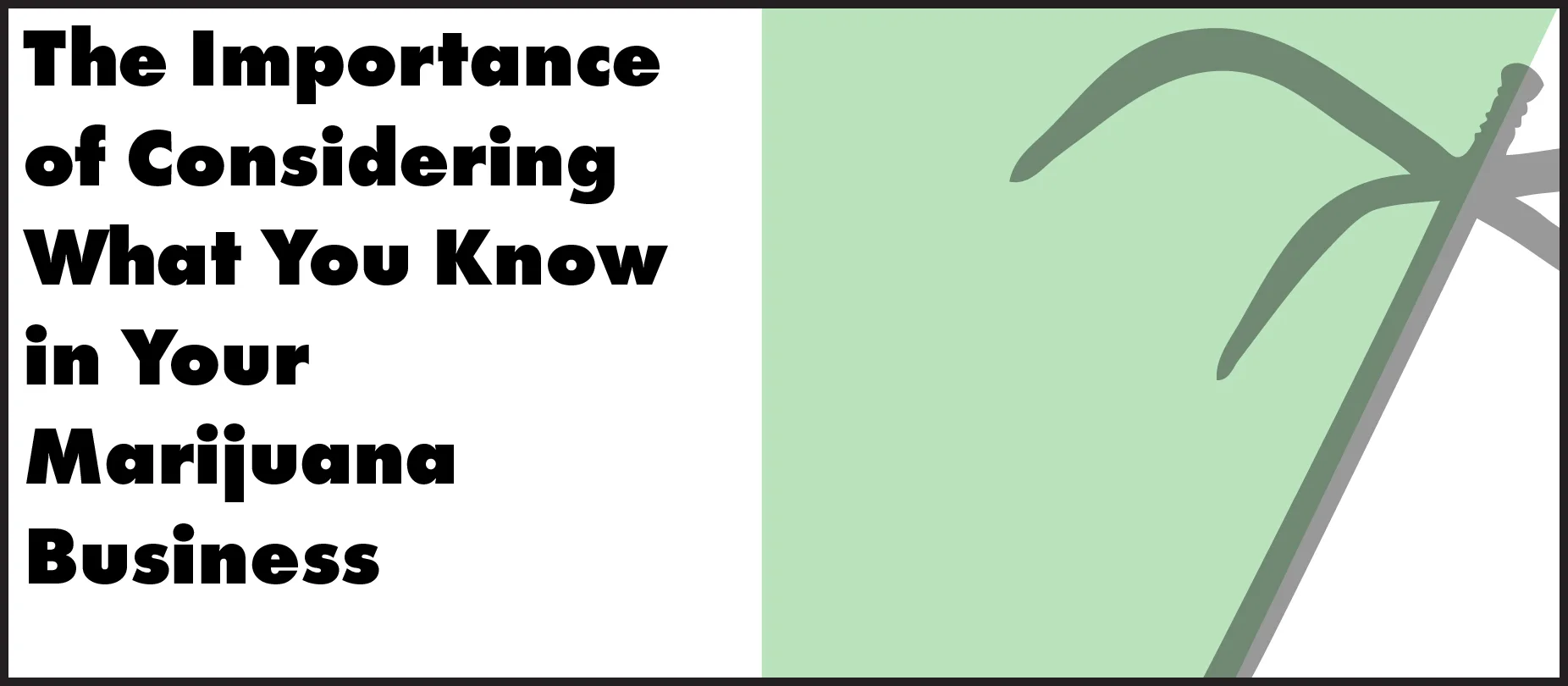 The Importance of How to Consider What You Know in Your Cannabis Strategy
