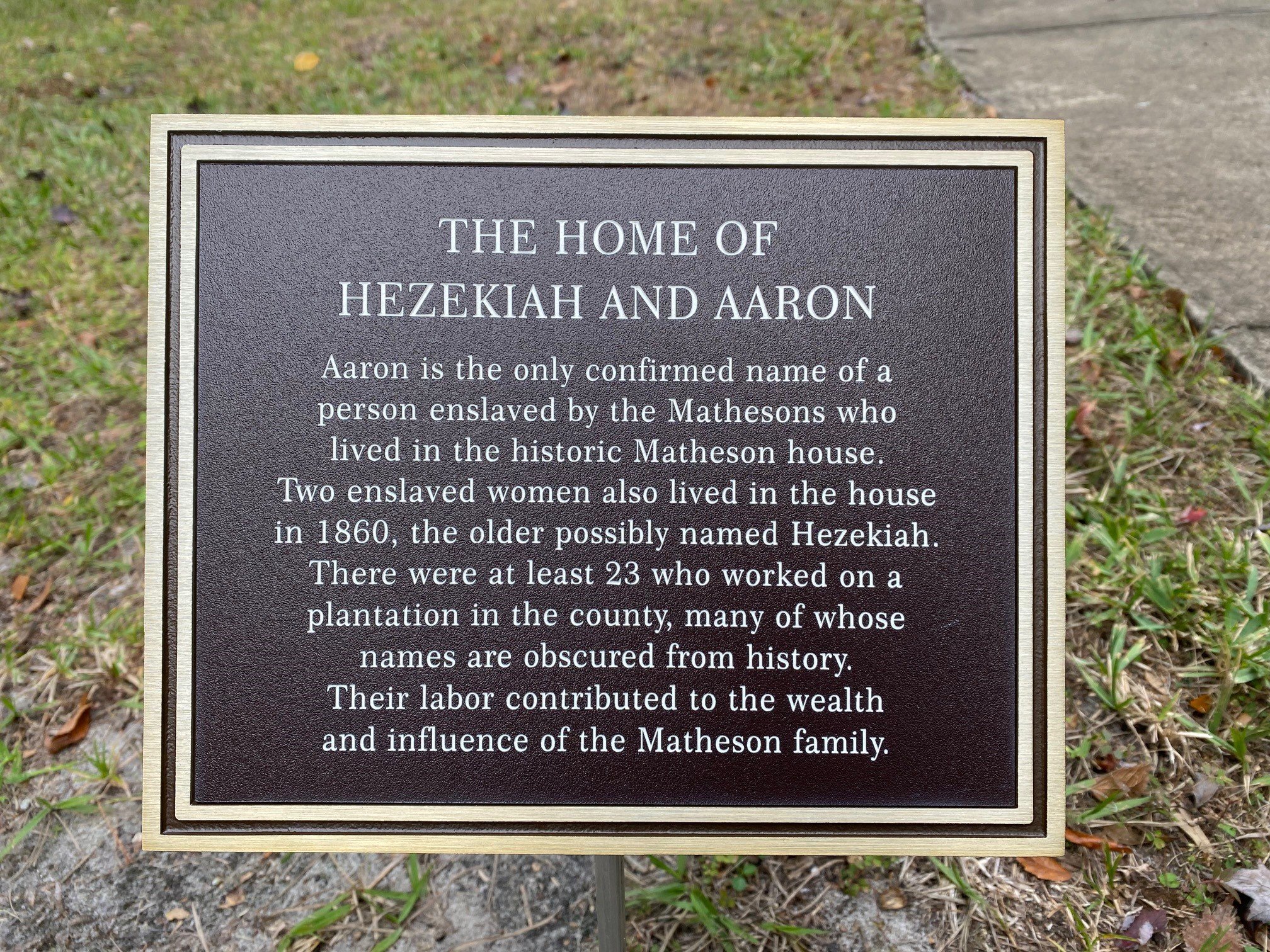 The Home of Hezekiah and Aaron