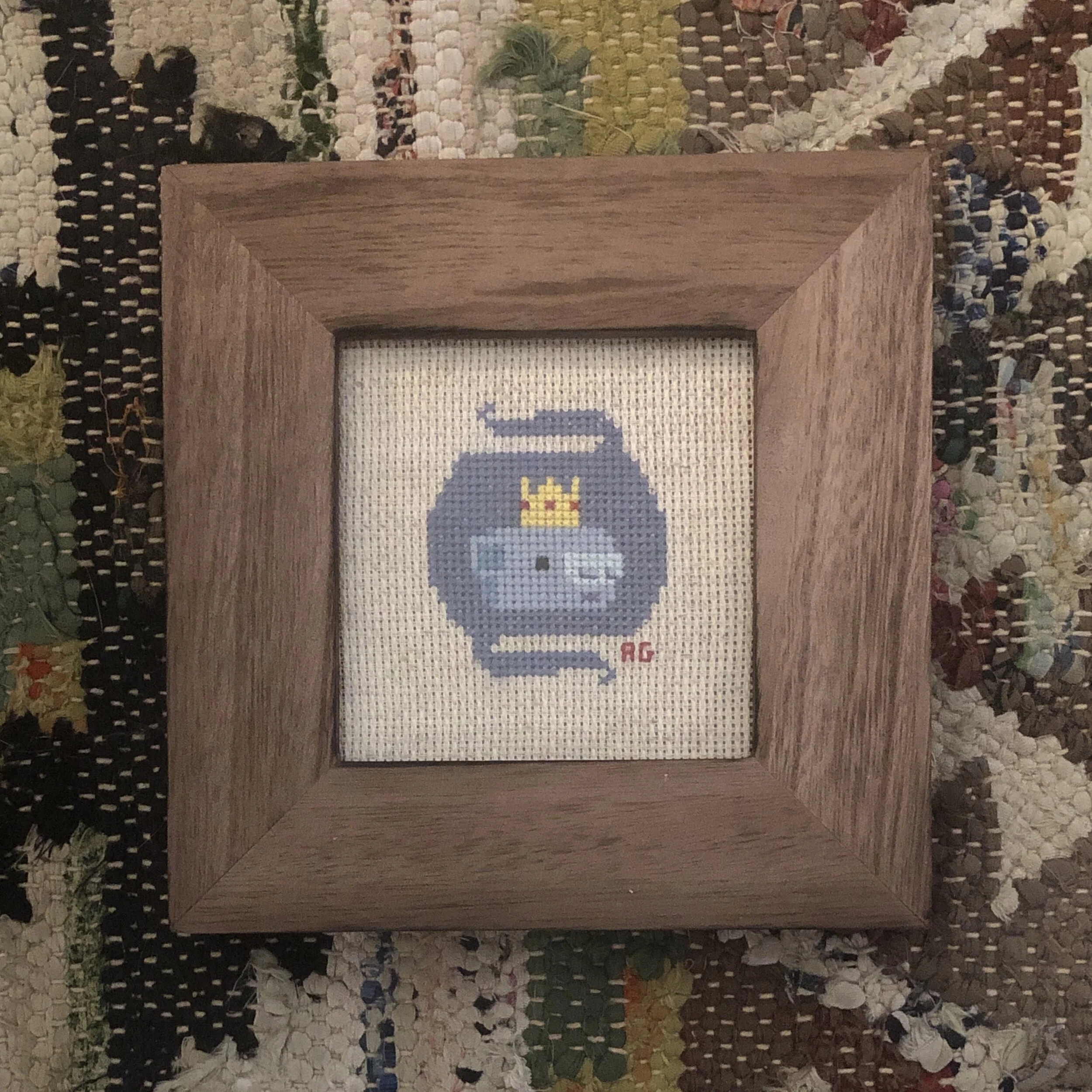 First Time Cross Stitching: Make an 8-Bit Wumpus!