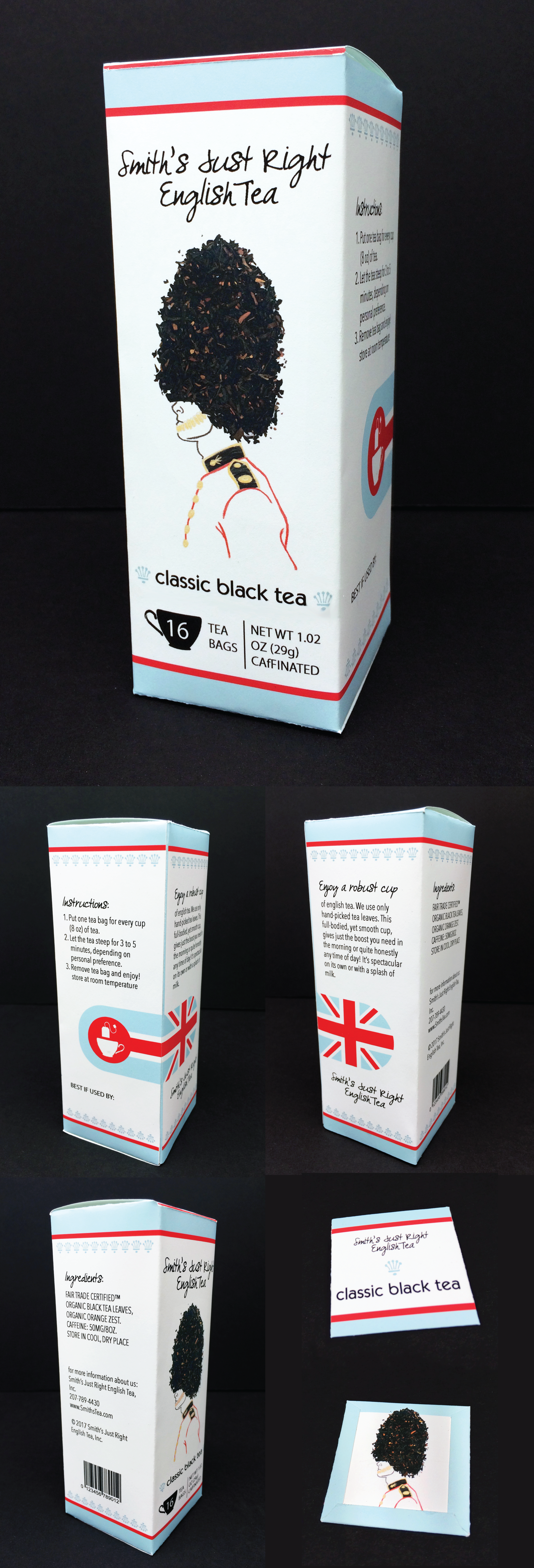 Smith's Just Right English Tea Packaging Design