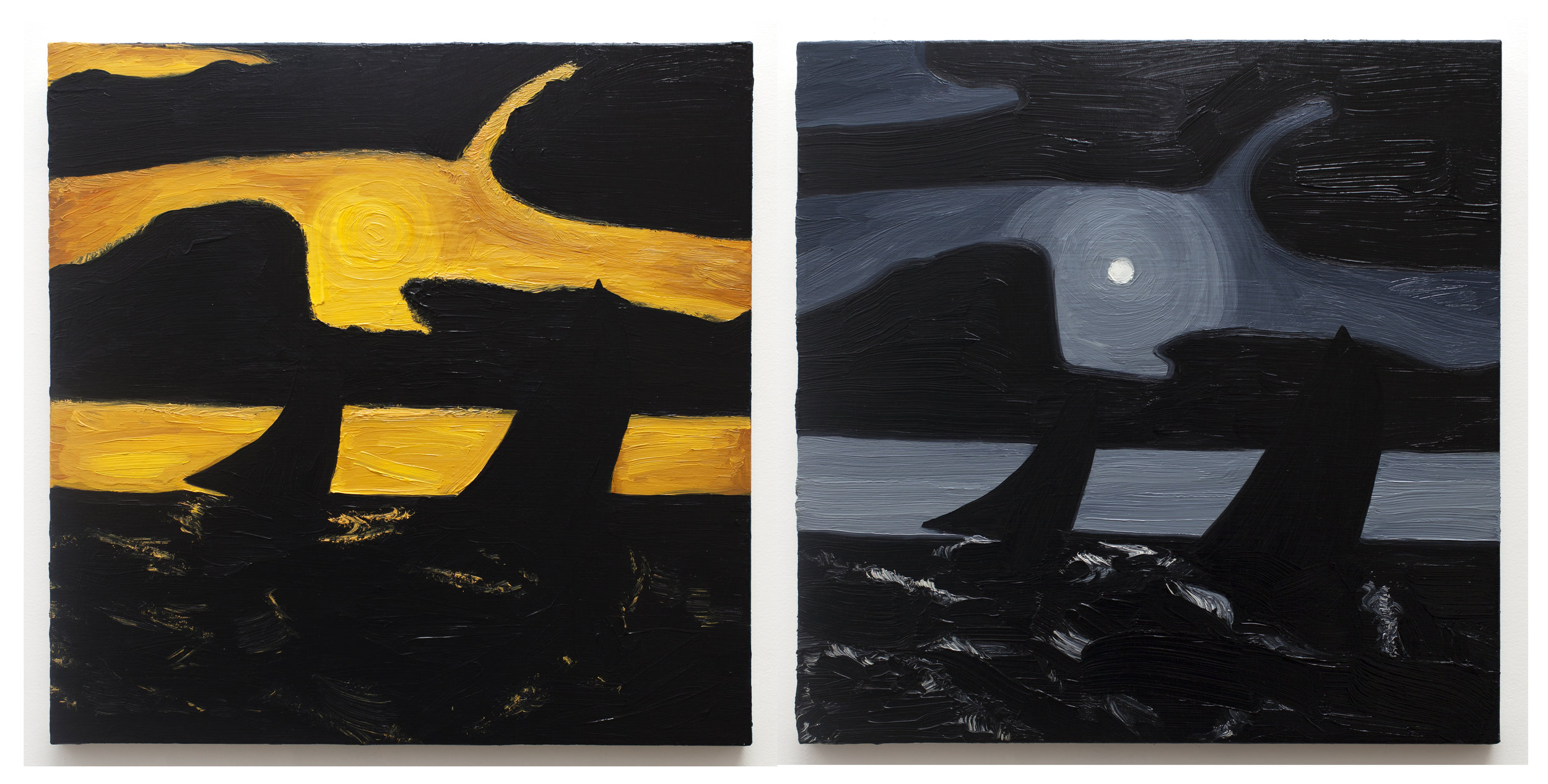 Moonlight Marine (Studies after Albert Pinkham Ryder)