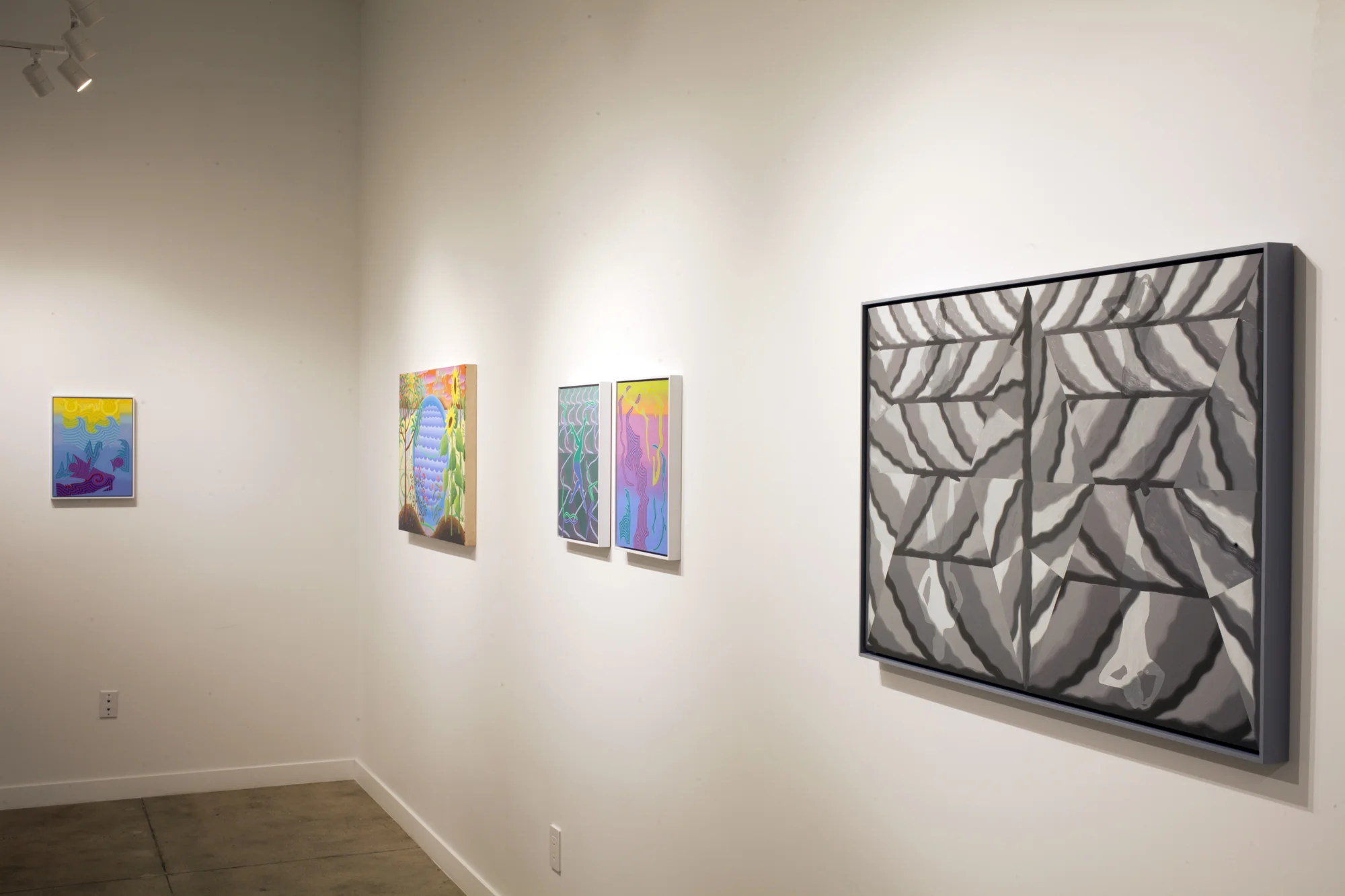 Installation images of my two-person show with Amy Lincoln, PERENNIAL VISIONS , at Project: ARTspace in 2019.