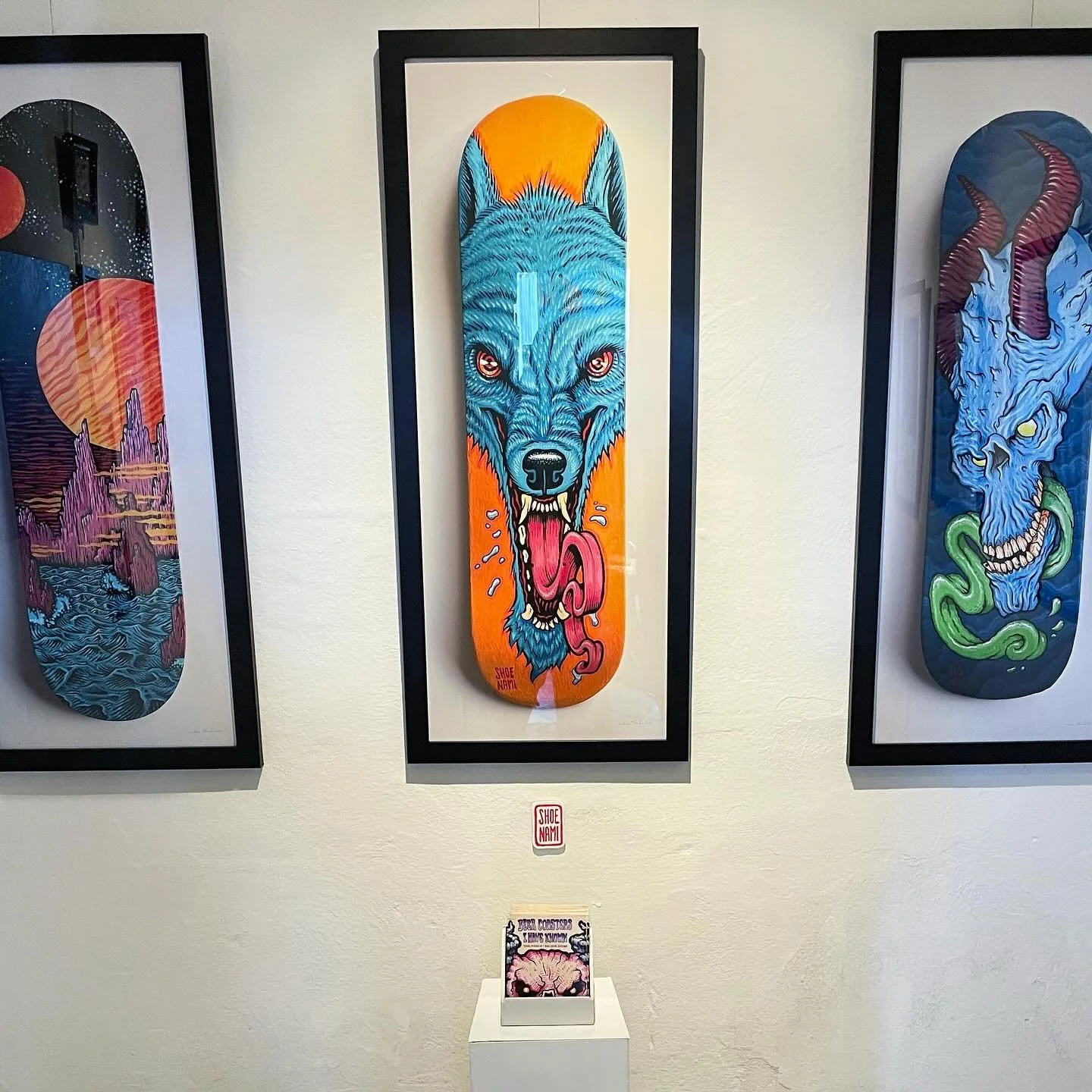 From my art show at the @handstandonekama earlier this summer. Swipe for a view inside &ldquo;the vault&rdquo;.