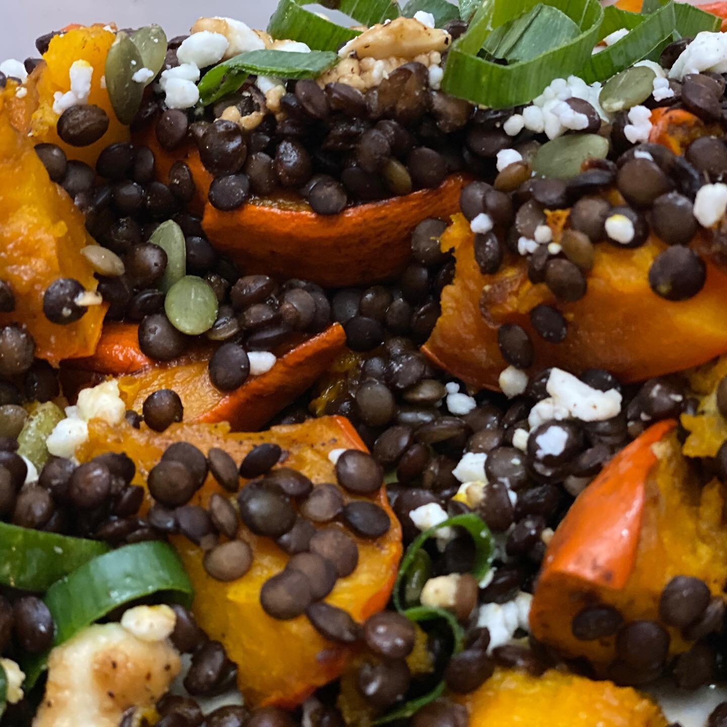 Roasted Buttenut Squash with Lentils and Feta from @nytcooking! One of the unexpected parts of being a beginning farmer is that I cook significantly less often during high season than I used to. These are true confessions of #womenwhofarm and several