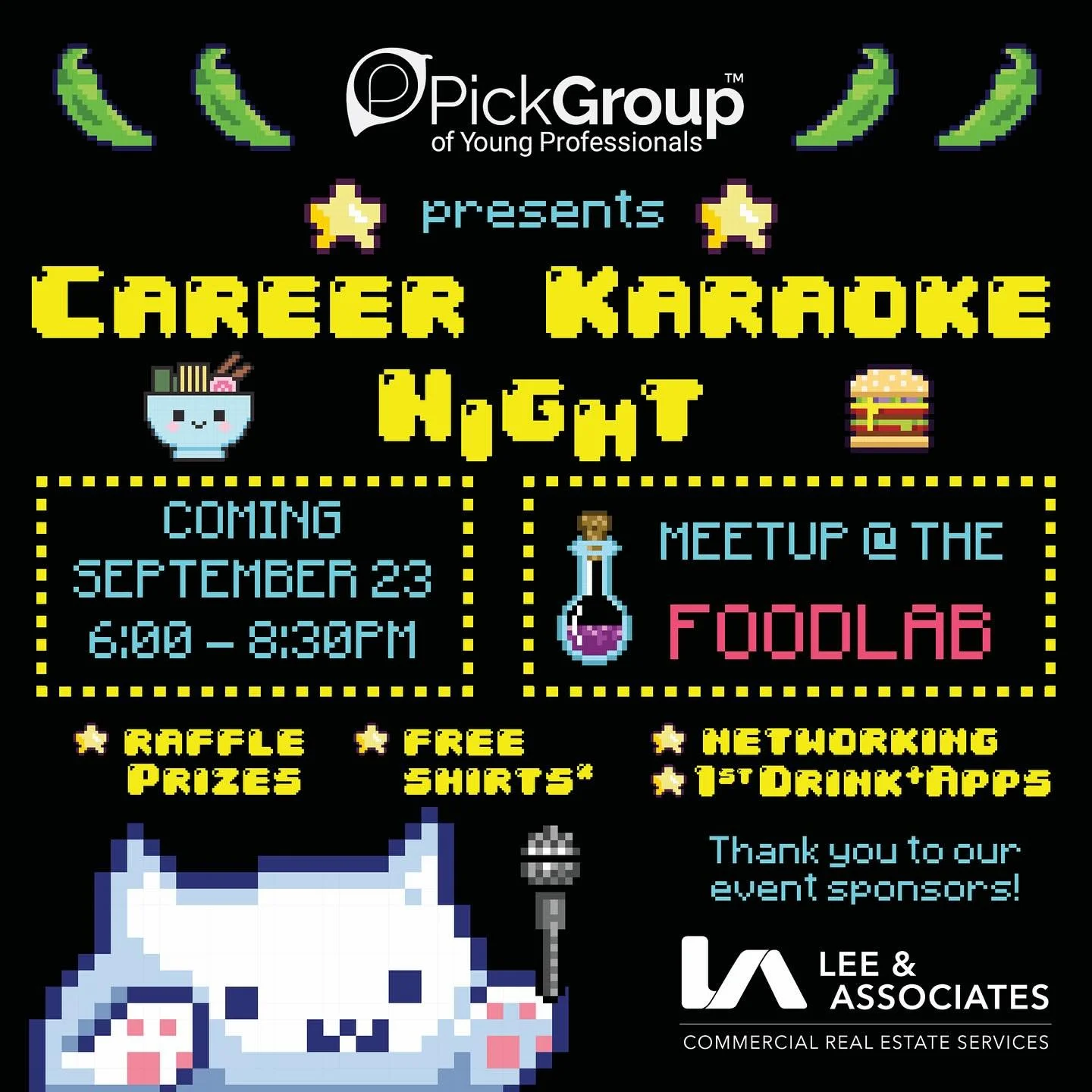 ✨ Special thanks to our event sponsor: @leeandassociates_riverside ✨

🎤 Networking, music &amp; karaoke: Pick style! 🎤

📅 Tuesday, Sept 23, 2025
⏰ 6:00&ndash;8:30 PM
📍 Riverside Food Lab

💰 Free for Members (+ bring a guest!) | $10 Non-Members (