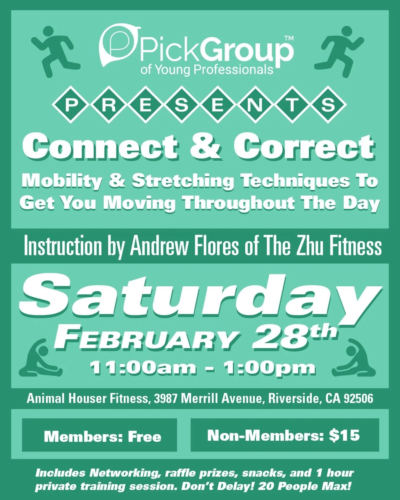 Stop scrolling. Start moving. ⚡️

Ever feel like your 9-to-5 is taking a toll on your posture? Between the back-to-back meetings and the laptop slouch, your body deserves a reset.

Join us for Connect &amp; Correct, a workshop designed specifically f