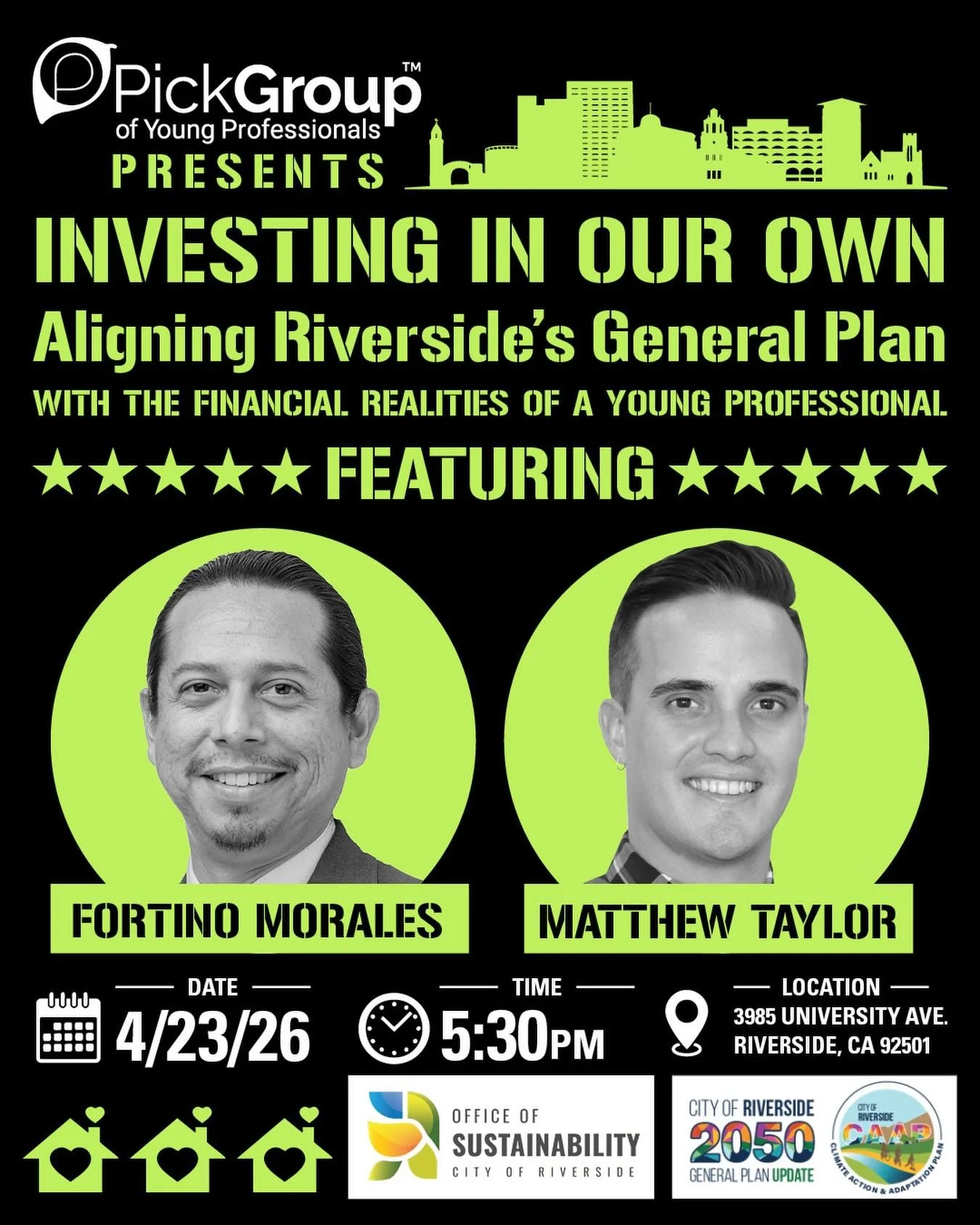 📍Riverside 2050: A City for You, or Just a Map?

The future of Riverside is being mapped out right now, but is there a place for you in it? 

As the City updates its General Plan and Climate Action &amp; Adaptation Plan (CAAP) for 2050, the decision