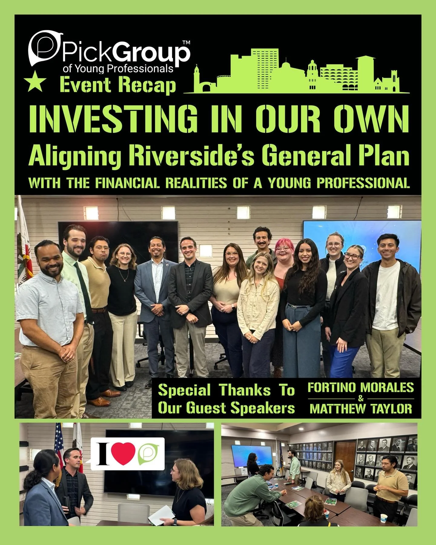 The future of Riverside is being built today.

We had an incredible time last night discussing housing, economic development, and the 2050 vision for our city with the architects behind the plans: Fortino Morales and Matthew Taylor.

Thank you to eve