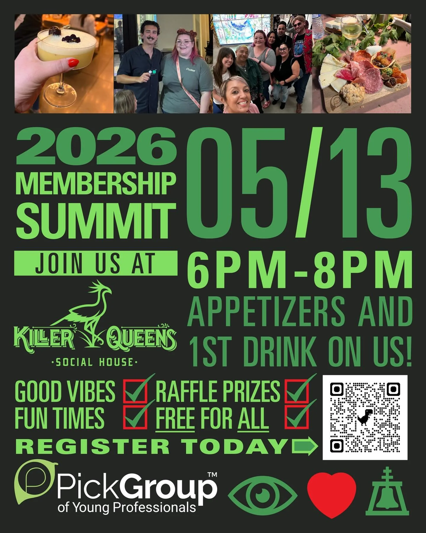 Mark your calendars! Join The Pick Group for our 2026 Membership Summit on May 13th at Killer Queens Social House.

If you&rsquo;re a young professional (21-40) looking to make your mark in Riverside, this is the room you need to be in. Connect with 