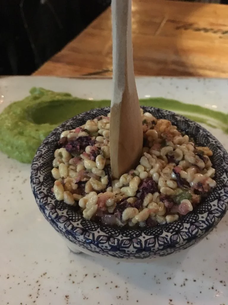 Escamoles at Restaurante Azul in Centro Historico, Mexico City