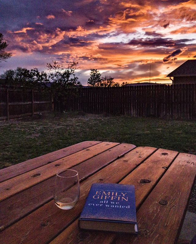 Getting close to finishing this really good one by my one of my favs @emilygiffinauthor &mdash; any recommendations for what I should read next? .
.
#emilygiffin #allweeverwanted #readoutside #coloradosunsets 
#iamgj #sharegj #proposal #hesakeeper #c