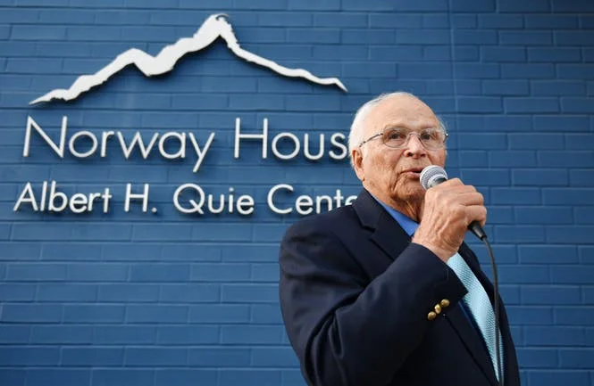 MARK VANCLEAVE • STAR TRIBUNE Former Gov. Al Quie talked about Minnesota’s Norwegian ties and poked fun at the Swedes during Friday night's celebration.