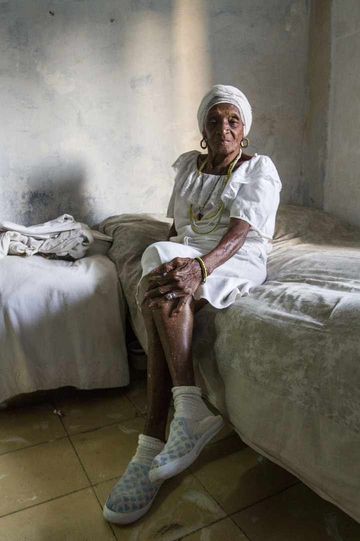 Elderly woman in Cuba