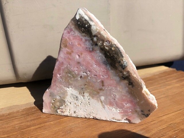 Pink Opal Half Polished Base