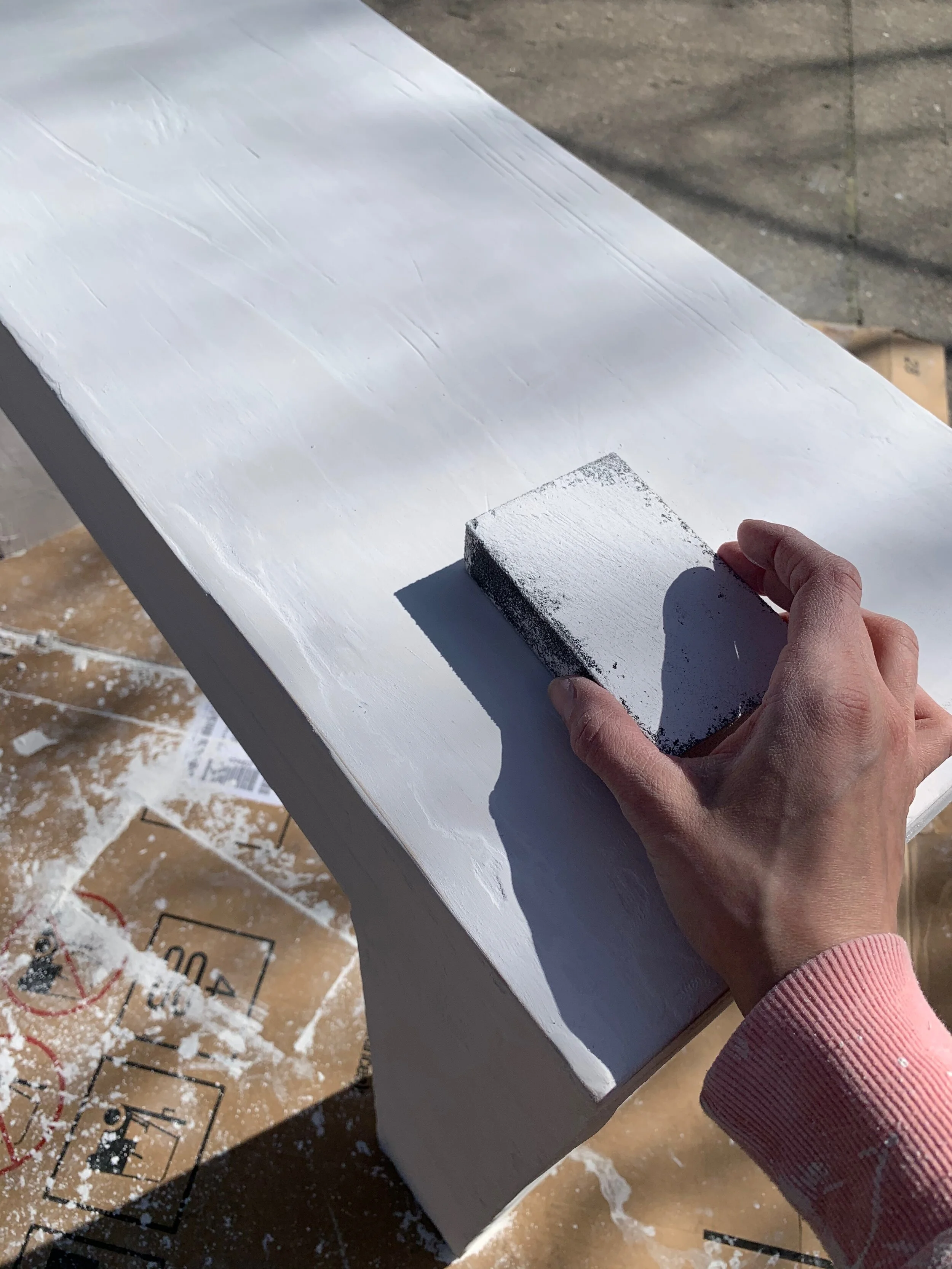 DIY Plaster Table — Lauren Koster Creative