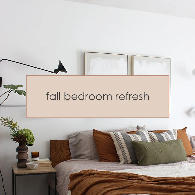 Budget Fall Bedroom Refresh