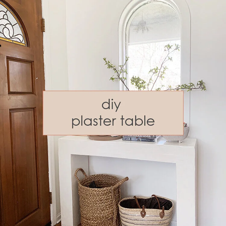 DIY Plaster Table