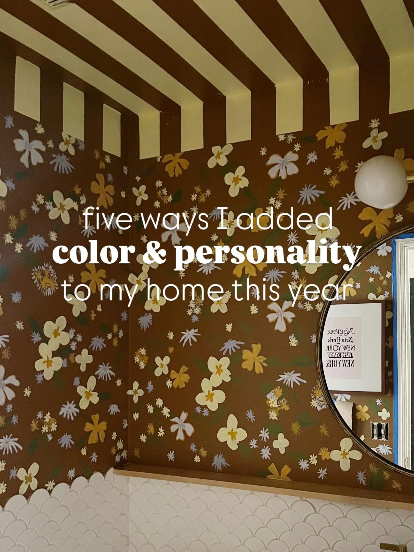 One of my goals at the outset of the year was to add more color, personality and funk to my home. I was lucky enough to collaborate with a few fabulous companies to help me out. 

In February I installed a custom @starkcarpet runner on my stairs.

So