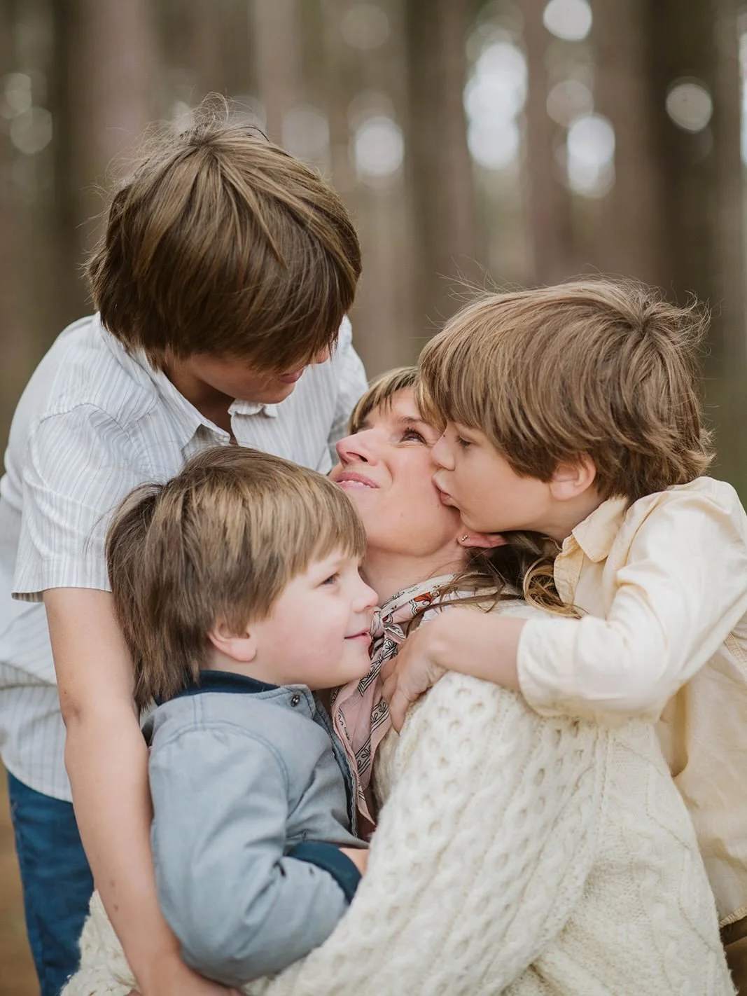 I am the absolute luckiest to be the center of the universe for these three little people. 

I am the one they fight over to put them to bed. I am the the person they run to when they get hurt or when they do something great. I am the person they are