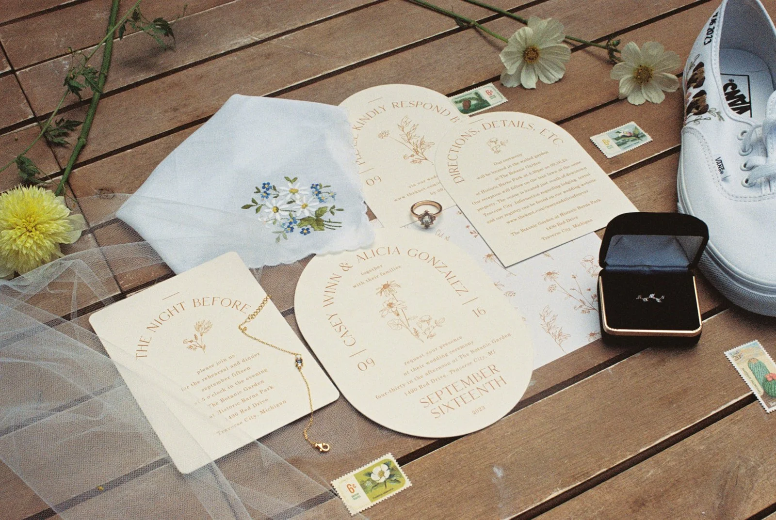 Bright Floral-filled Northern Michigan Wedding