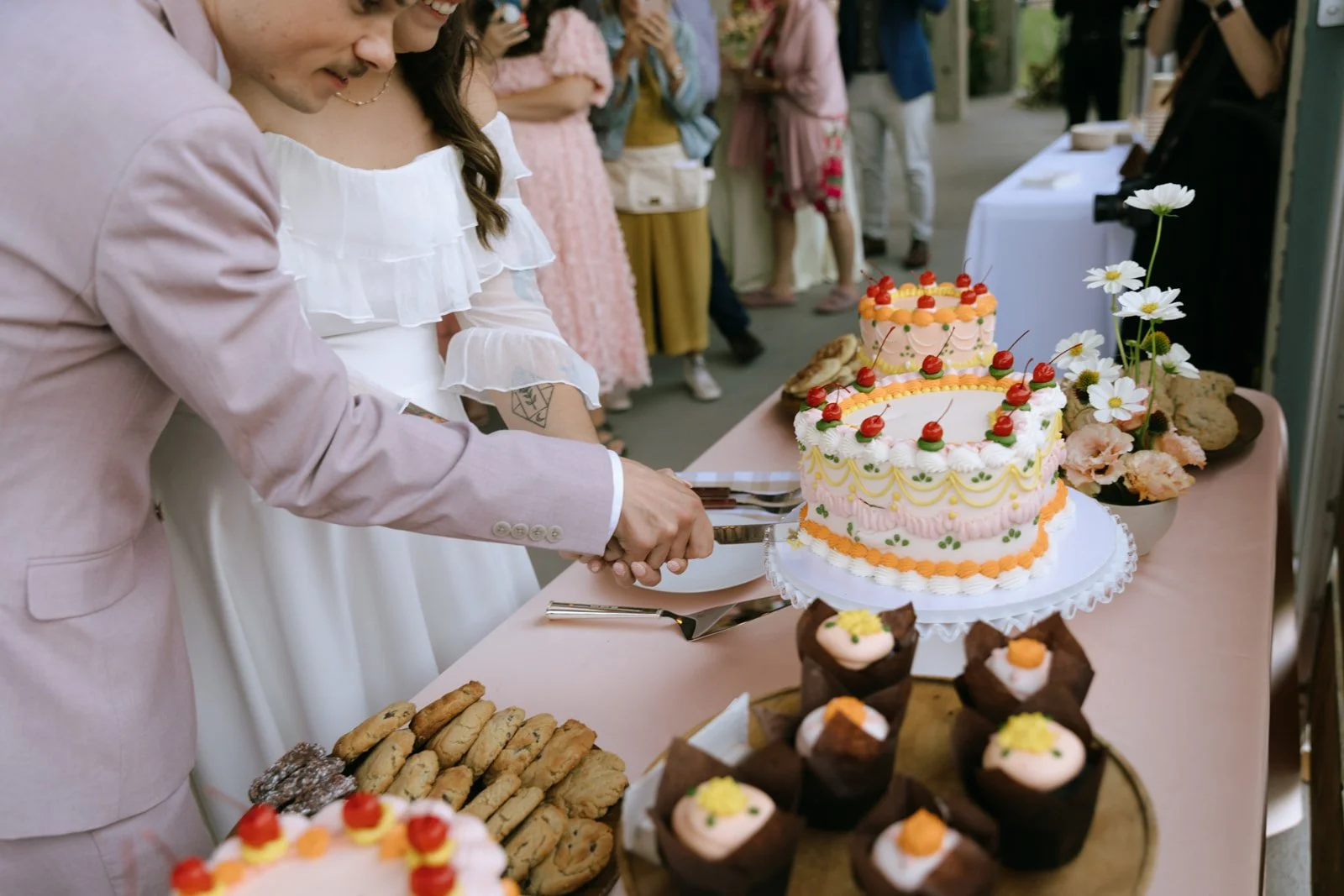 Bright Floral-filled Northern Michigan Wedding