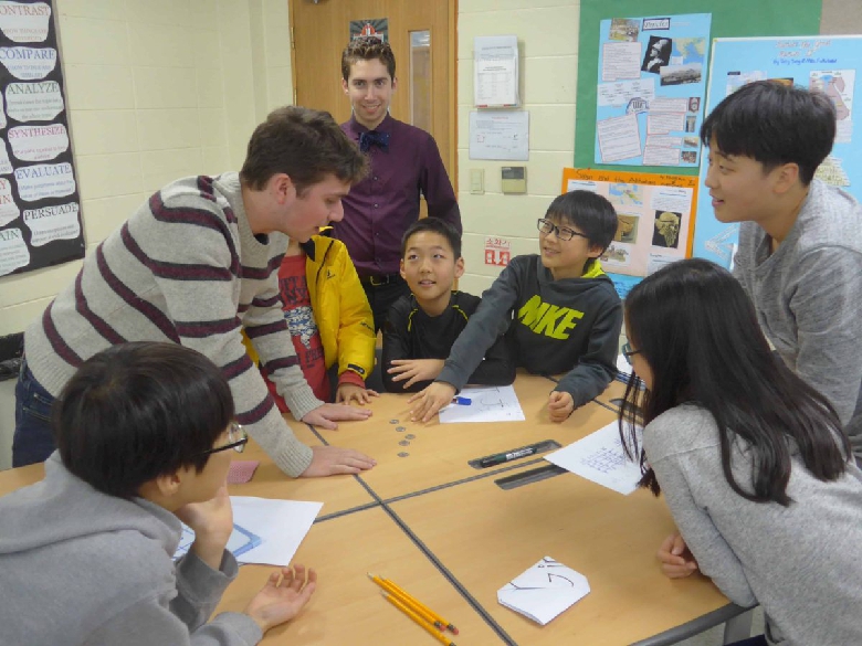 Students of varying age at the workshop