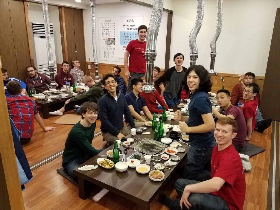 KIS led us to an excellent Korean Barbecue restaurant for our first meal in Korea