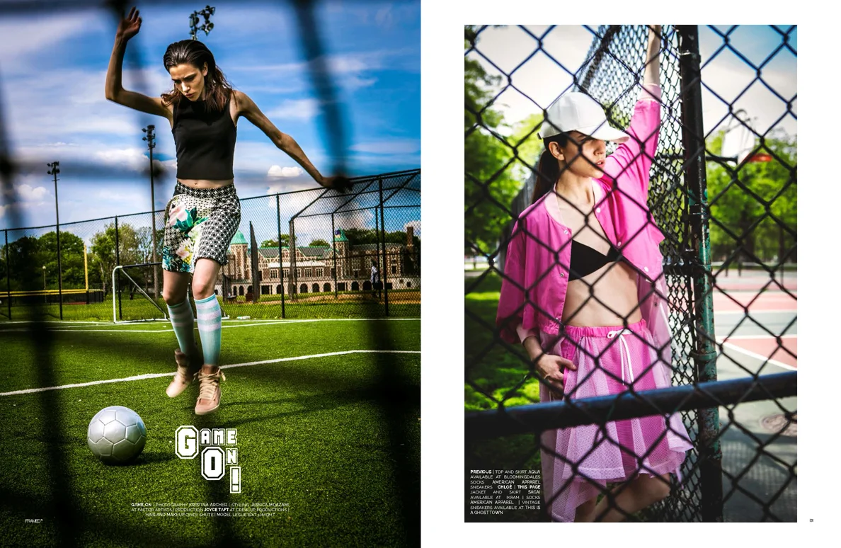 Framed magazine