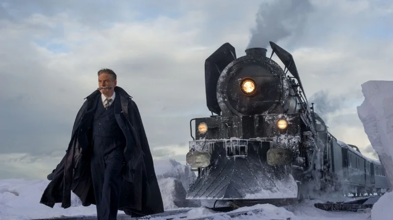 Kenneth Branagh's majestic mustache leads a train to nowhere.