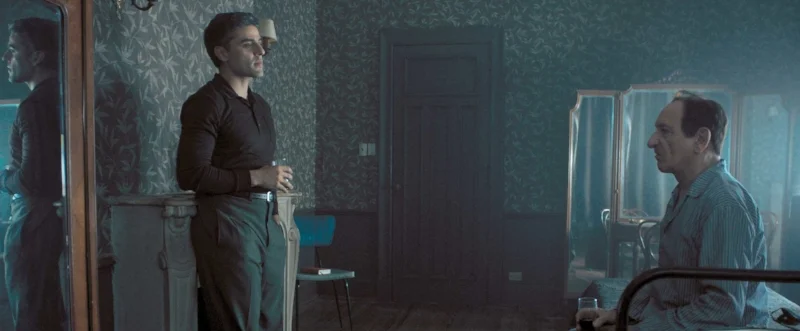 Drinking with the enemy: Ben Kingsley's Adolf Eichmann tries to reason with his captor (Oscar Isaac).